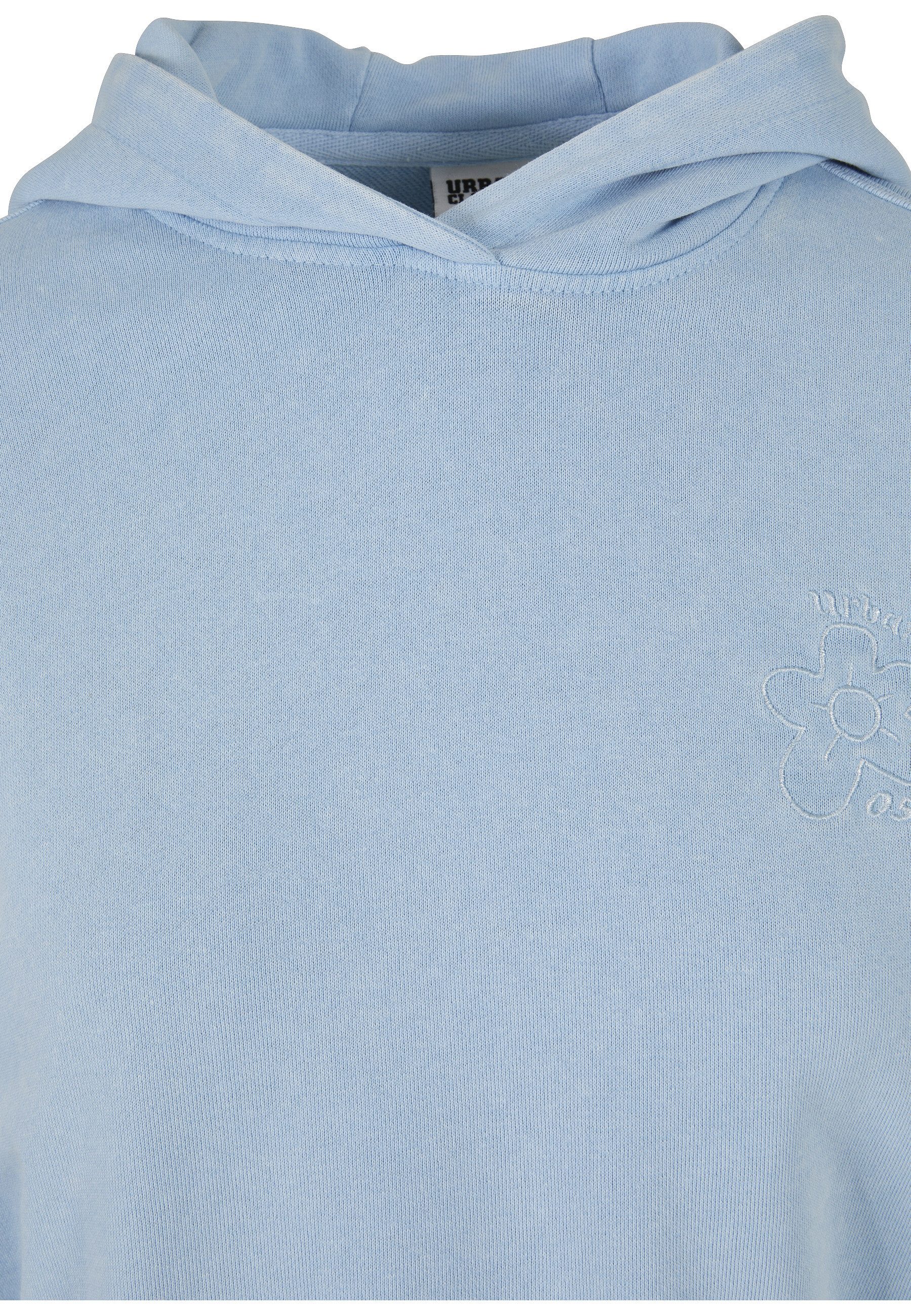 URBAN CLASSICS Kapuzenpullover Urban Classics Damen Ladies Short Flower Embroidery Terry Hoody (1-tlg)