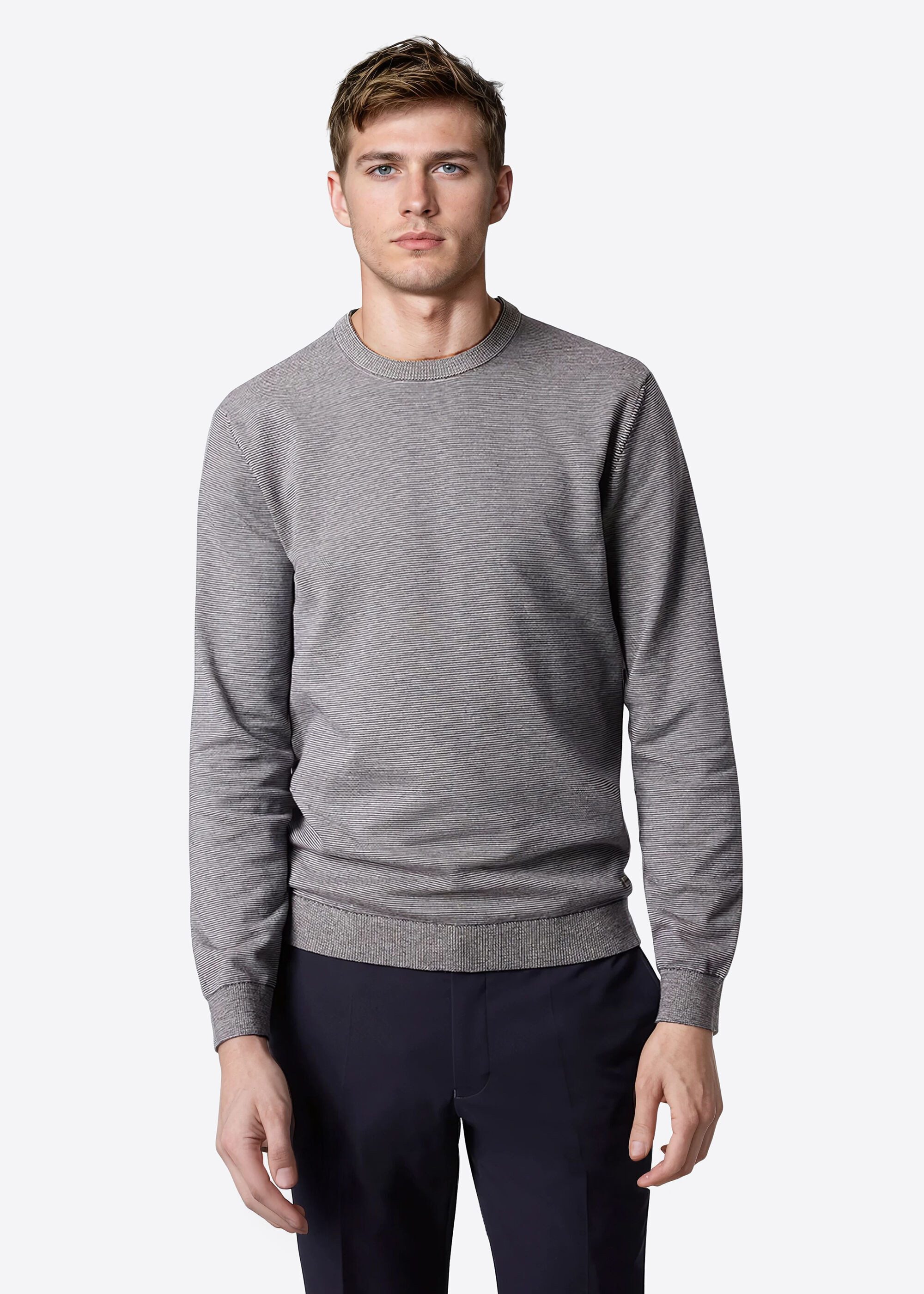 Pierre Cardin Rundhalspullover mit Rundhalsausschnitt günstig online kaufen