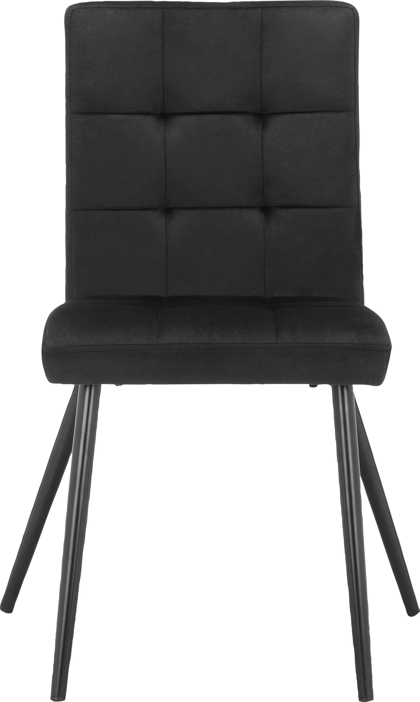 INOSIGN Esszimmerstuhl gepolstert, Kerim Sitz Rücken cm und 48 St), mit 2er Set (2 Sitzhöhe erhältlich, schwarz im