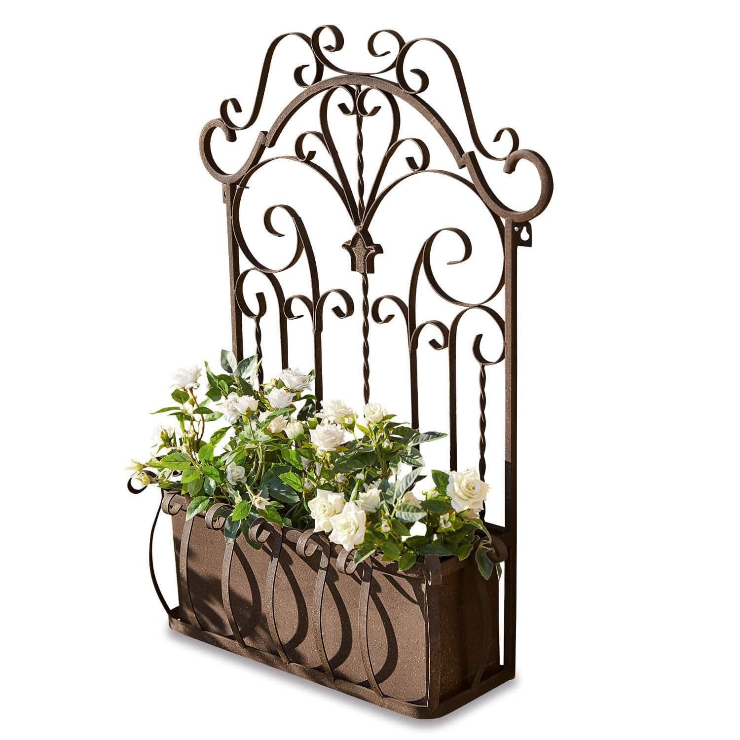 Mirabeau Übertopf Blumenkasten Secourt antikbraun