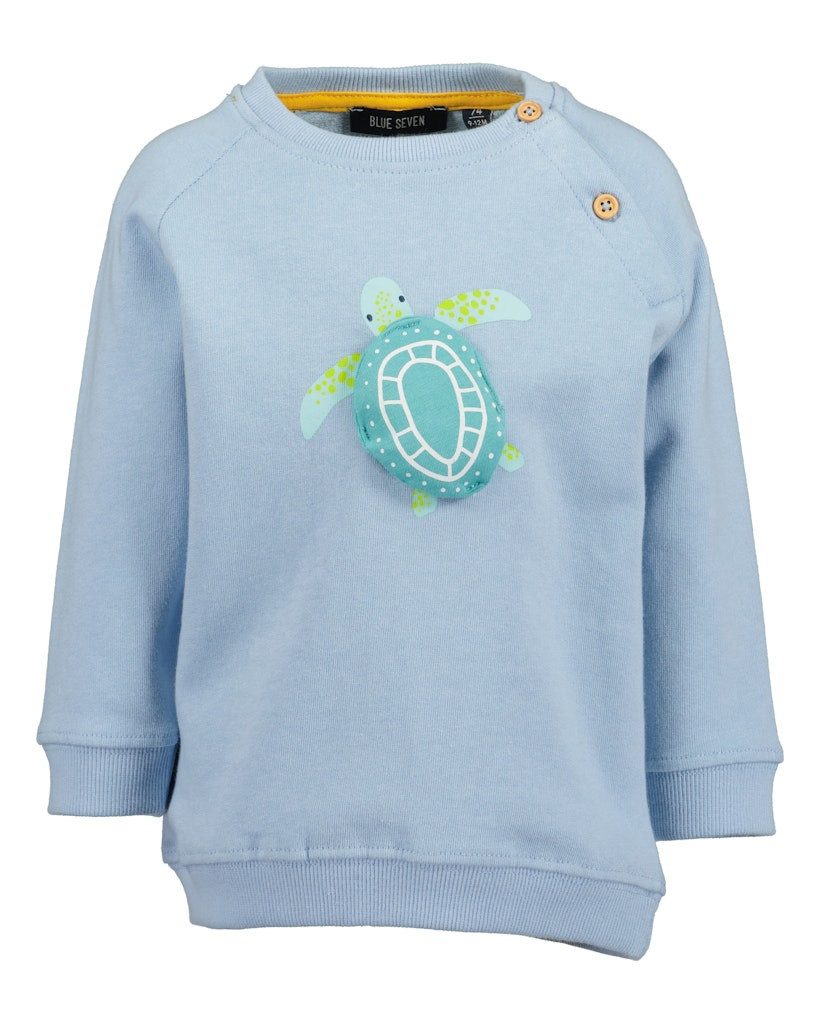 Sweater Baby Jungen Sweatshirt Baumwolle mit Tiermotiv hellblau