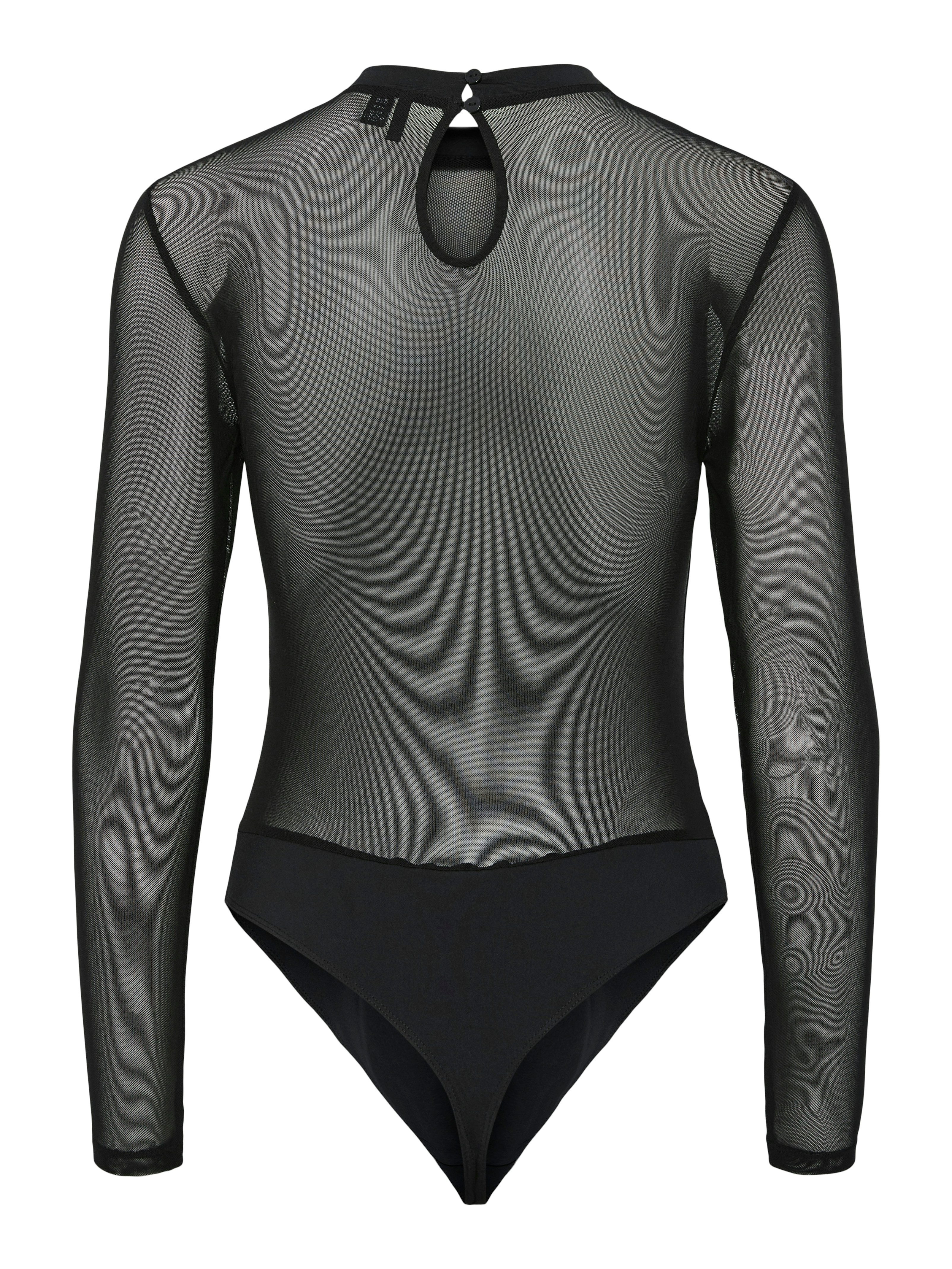 pieces Langarmbody PCMILLY LS MESH BODYSTOCKING NOOS