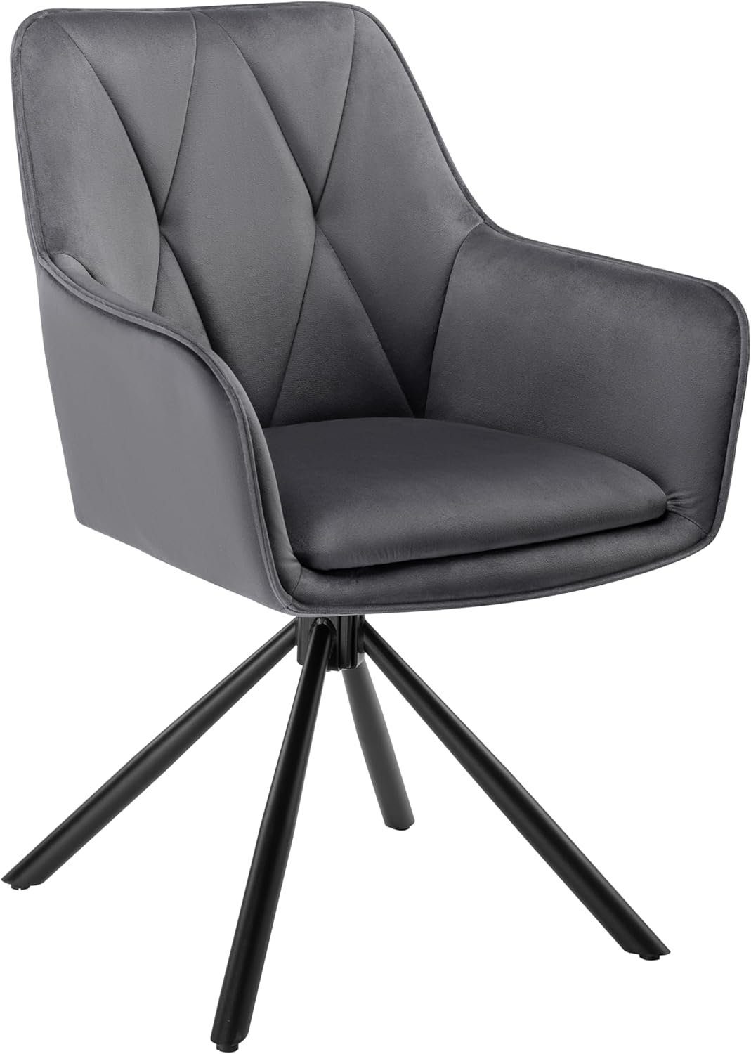 EUGAD 4-Fußstuhl (1 St), Esszimmerstuhl drehbar, mit Armlehnen Rückenlehne günstig online kaufen