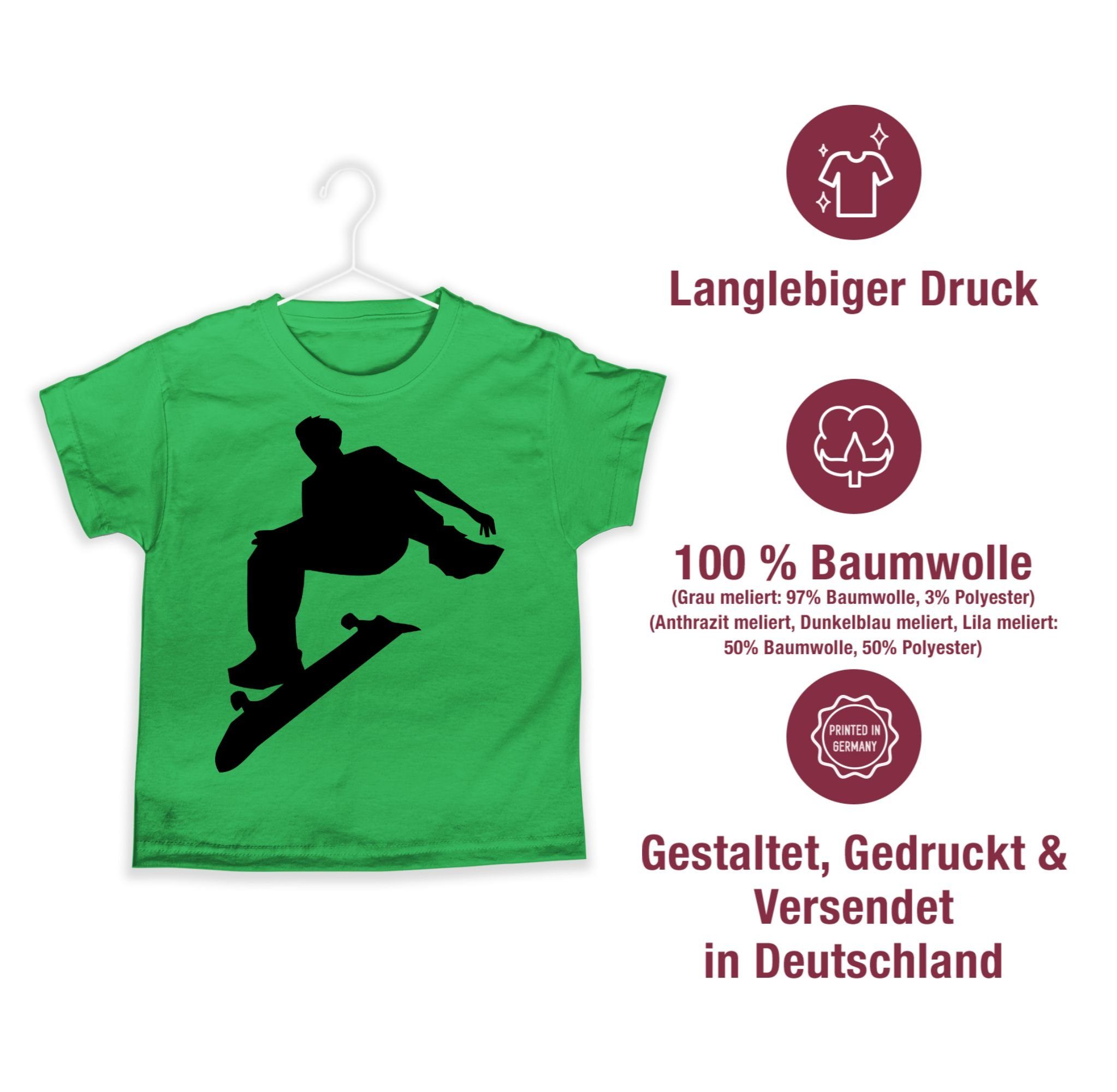 Skater Shirtracer T-Shirt Grün 1 Sport Kleidung Kinder