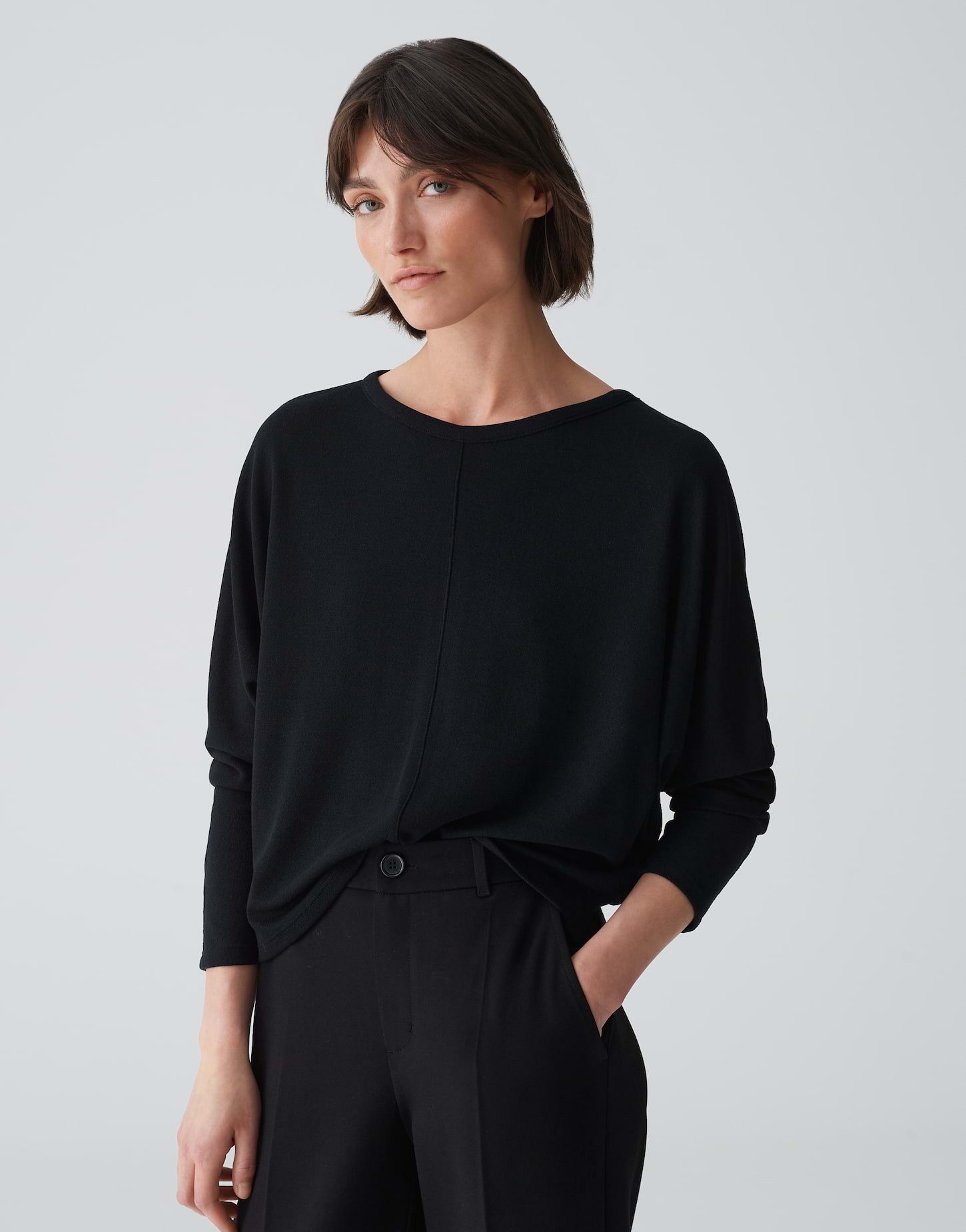 OPUS Langarmshirt Shirt SIMPLA Batwing Fit günstig online kaufen
