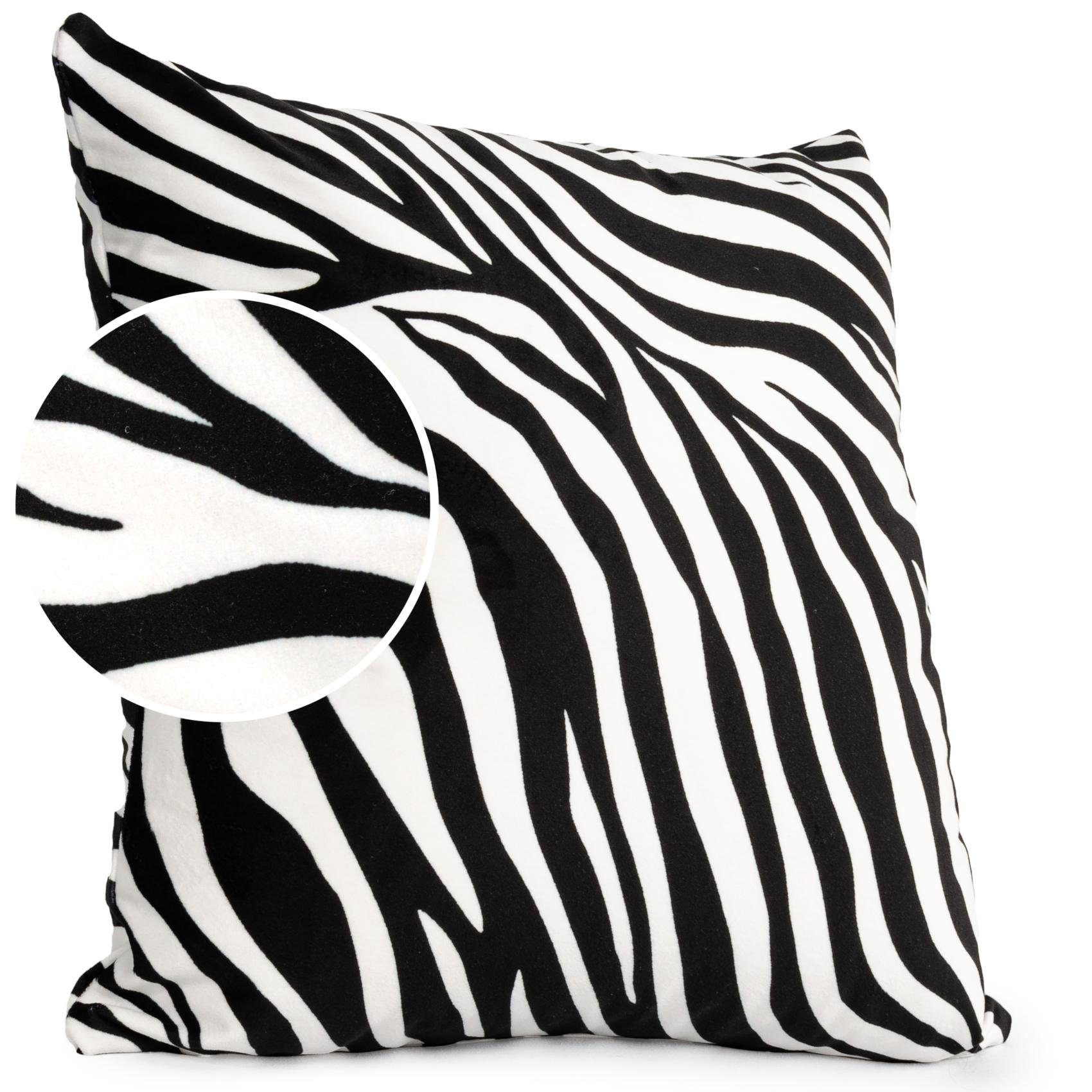 ANRO Dekokissen Verschiedene Kissenbezug Velours mit Motiv Zierkissen, Micr günstig online kaufen