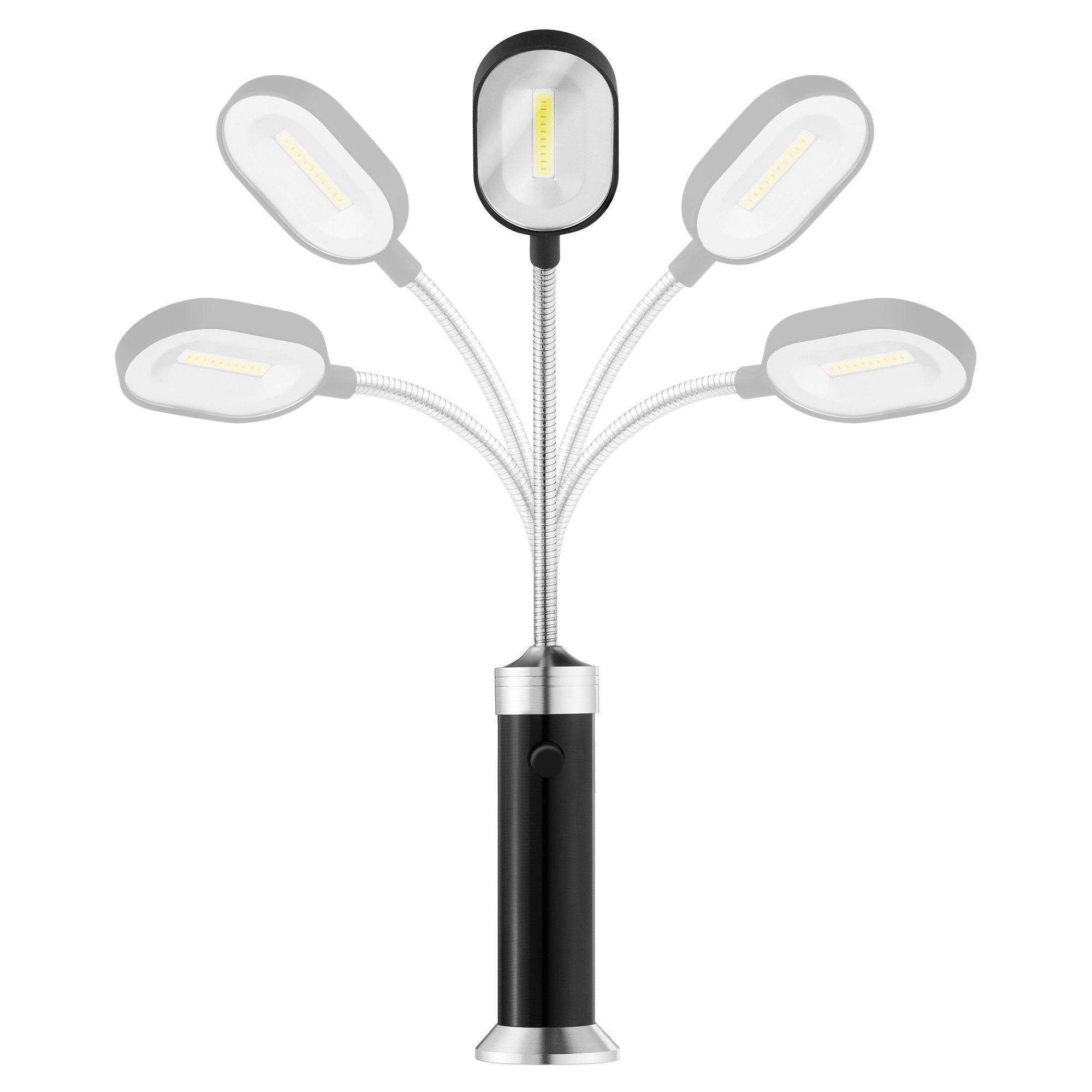 Grilllampe LED für Grilllampe 360° 2x magnetische Navaris Ausleuchtung