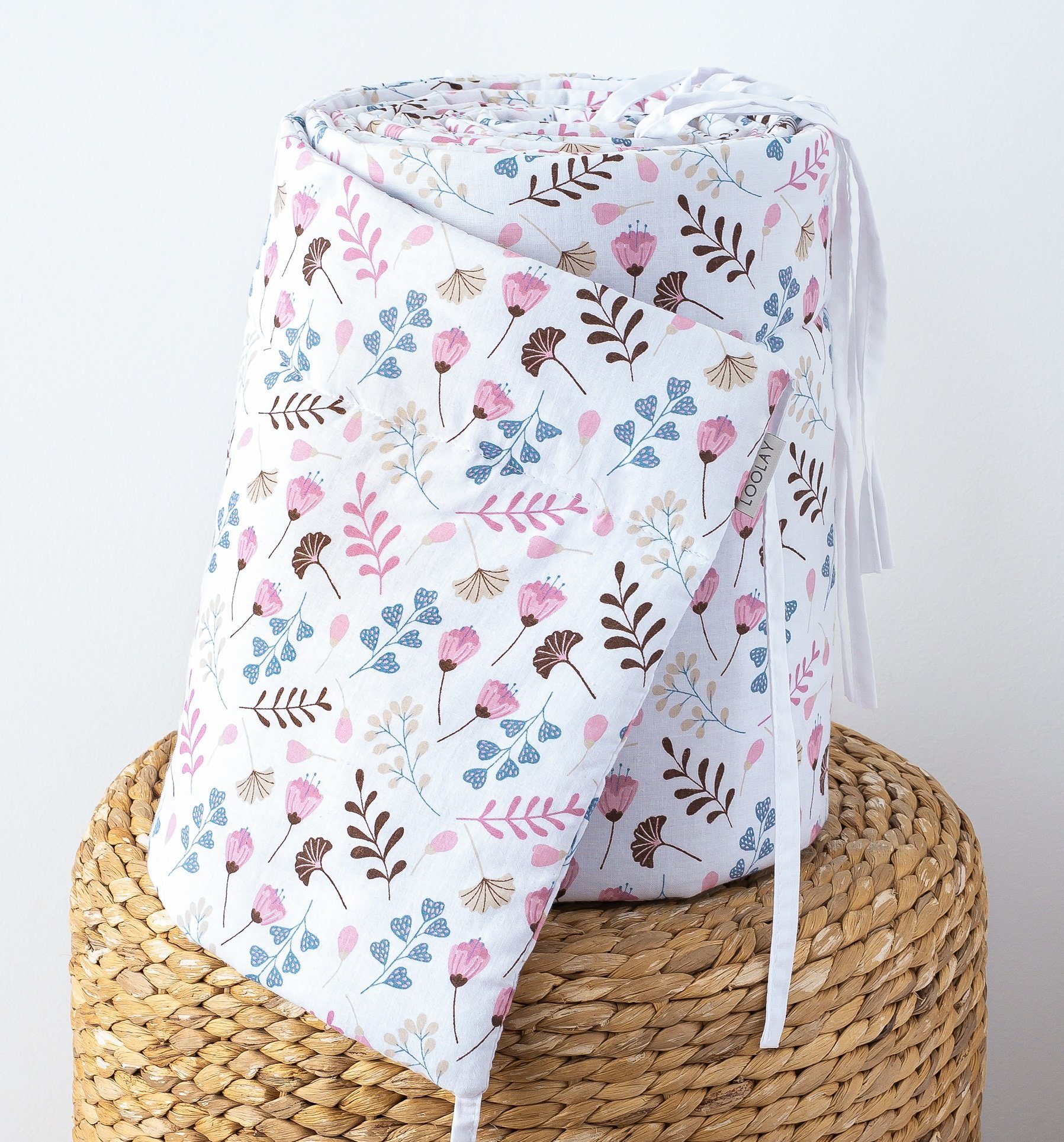 Loolay Bettnestchen PREMIERE! Blumenwiese ROSA Bettumrandung günstig online kaufen