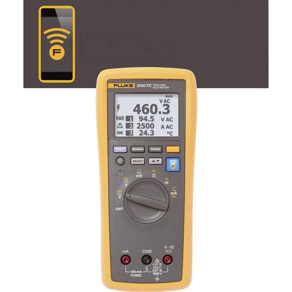 Datenlogger Fluke Grafik-Display, Wireless-Multimeter Connect™, Multimeter