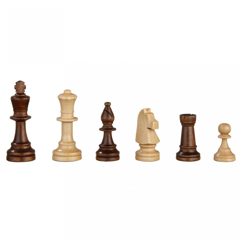 Philos Spiel, Schachfiguren Heinrich VIII - Königshöhe 76 mm - gewichtet - im Polybeutel von Philos