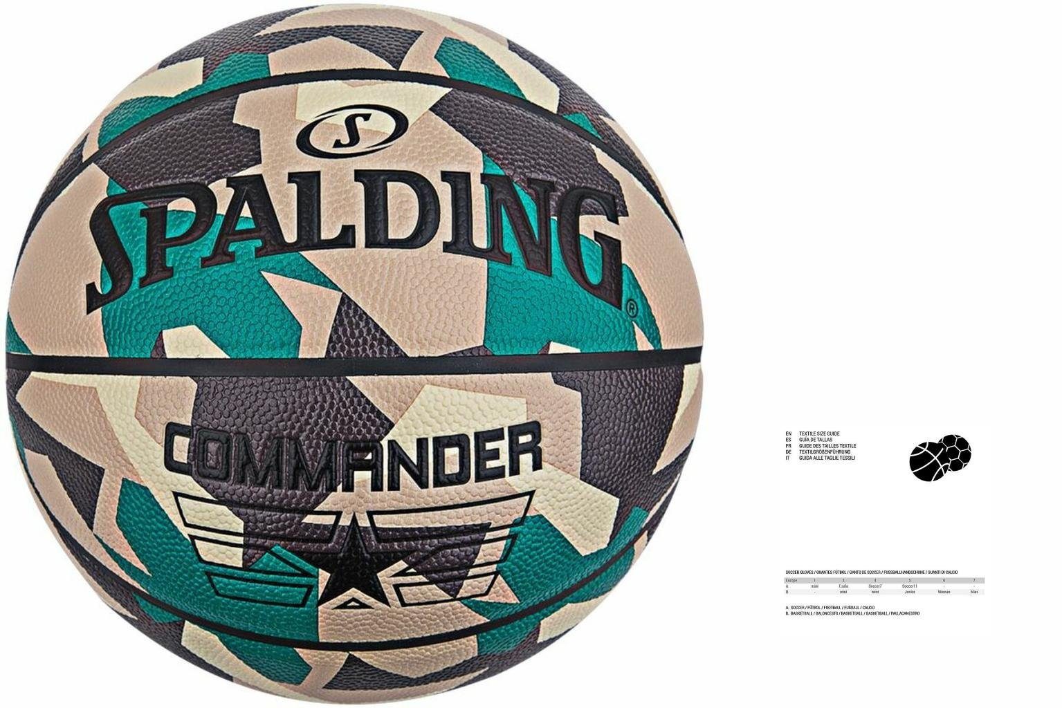 Spalding Basketball 84589Z 7 Commander Poly Basketball Spalding
