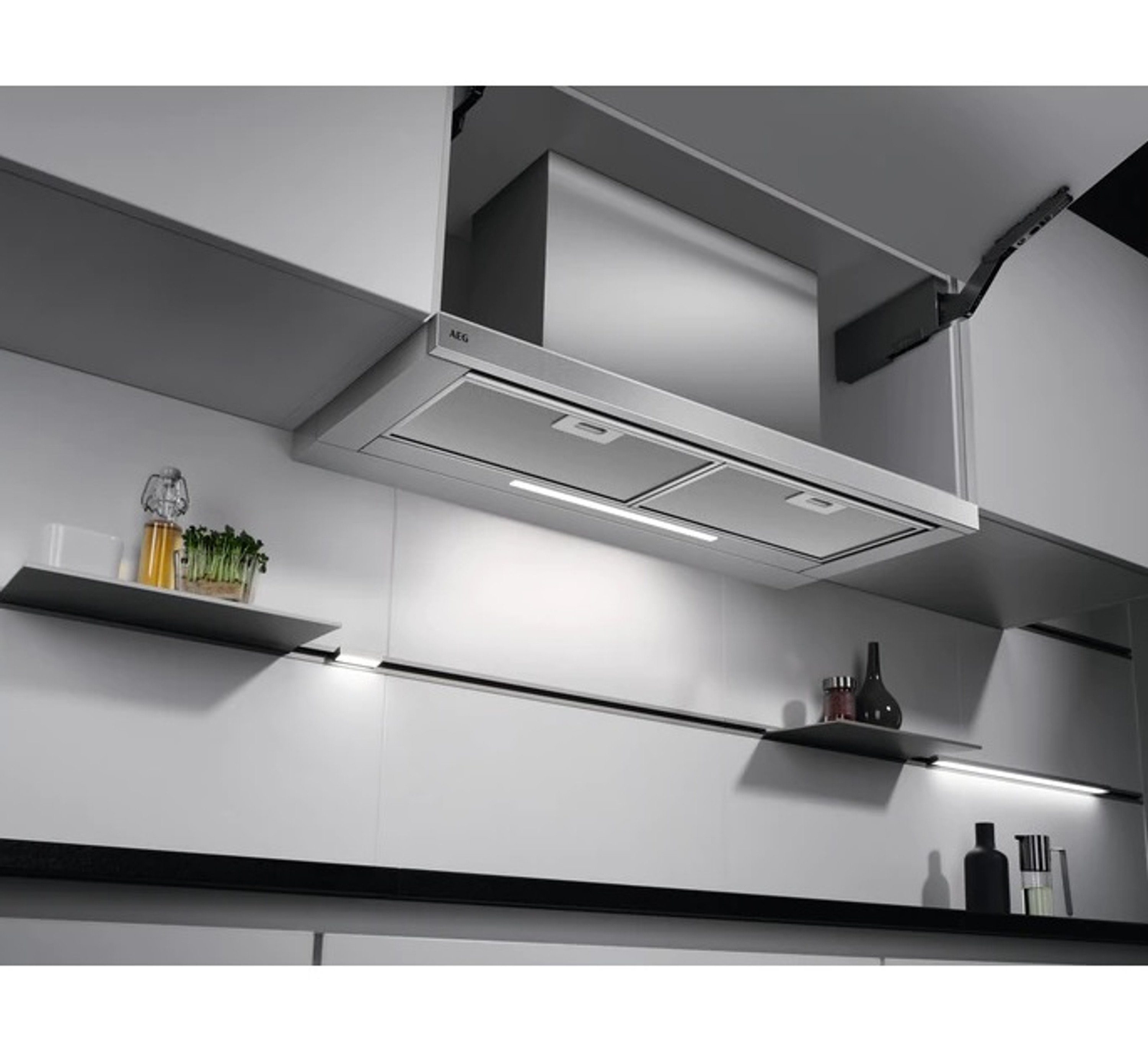 AEG Flachschirmhaube DPB3940M DPB3940M, LED-Leuchtstreifen, 3 Leistungsstufen