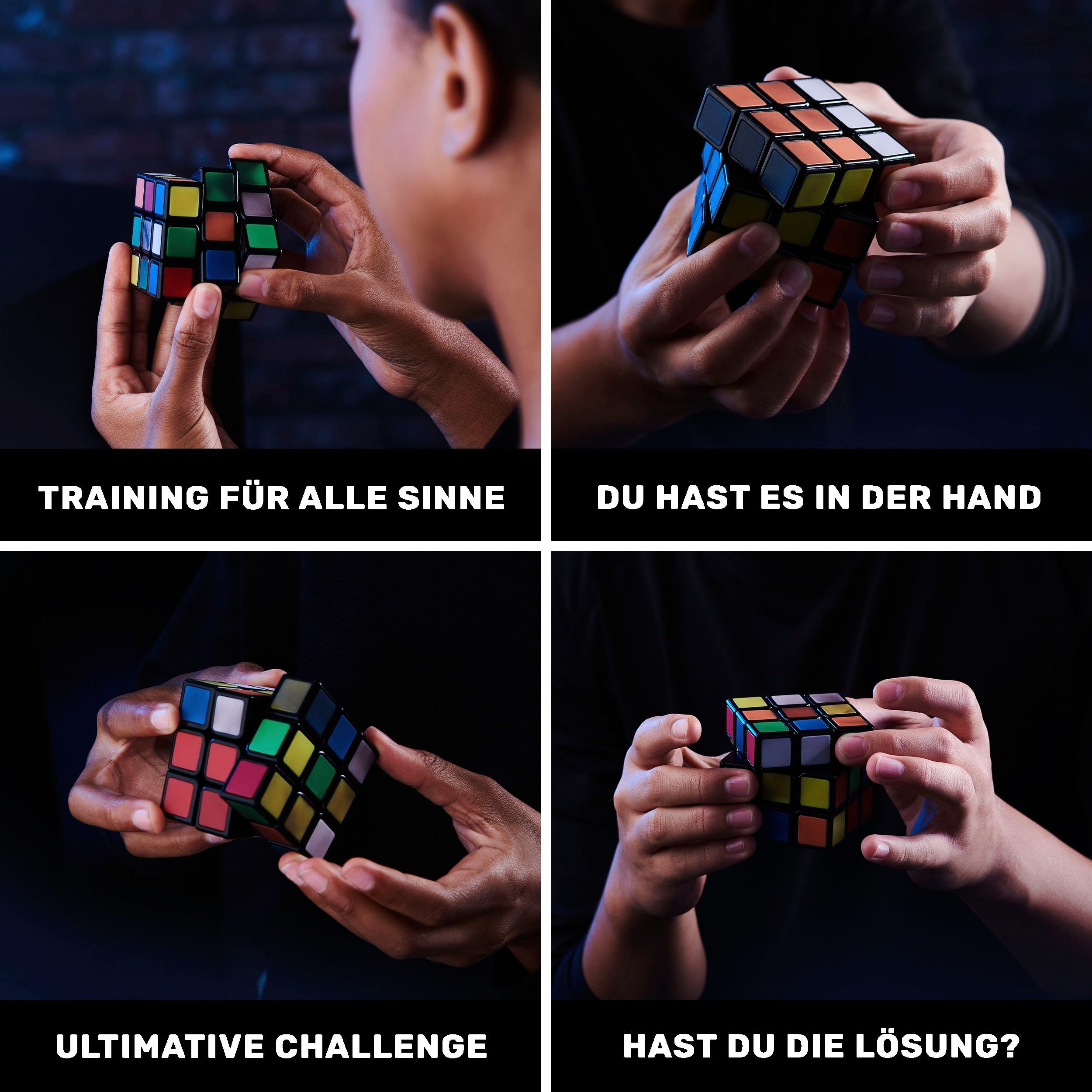 Spin Master Spiel Rubik's - 3x3 Phantom, Logikspiel-Würfel