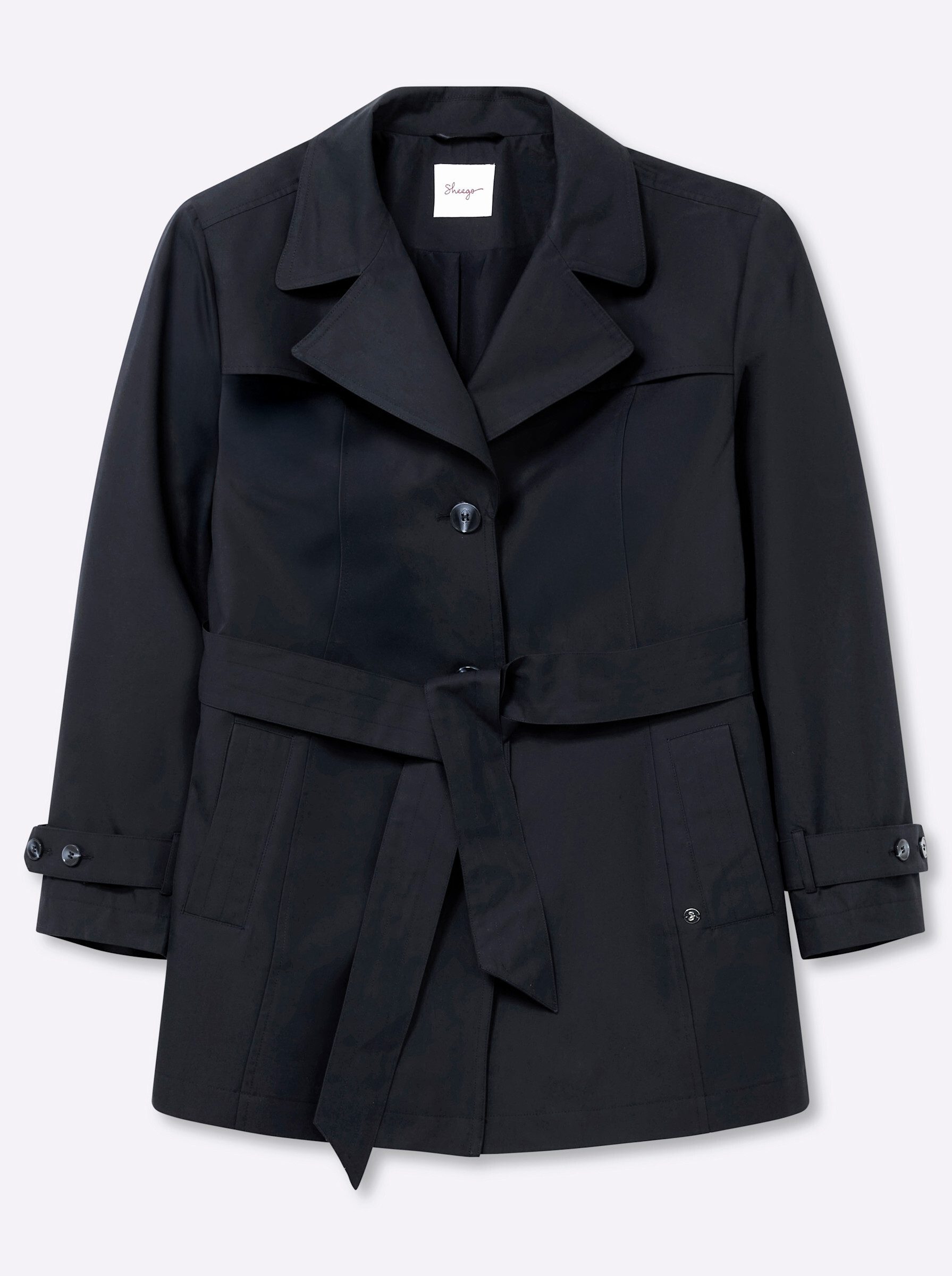 Allwetterjacke Trenchcoat Langarm
