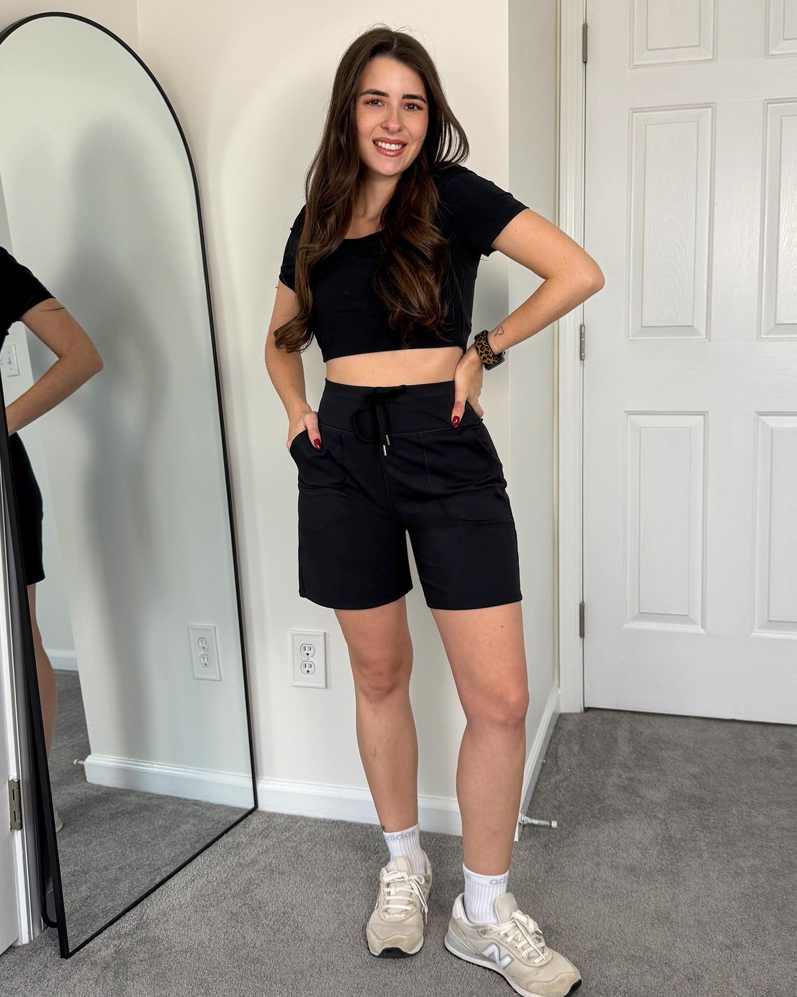 G4Free Laufshorts G4Free Damen Kurz Sporthose Laufhose Hohe Taille Fitness günstig online kaufen