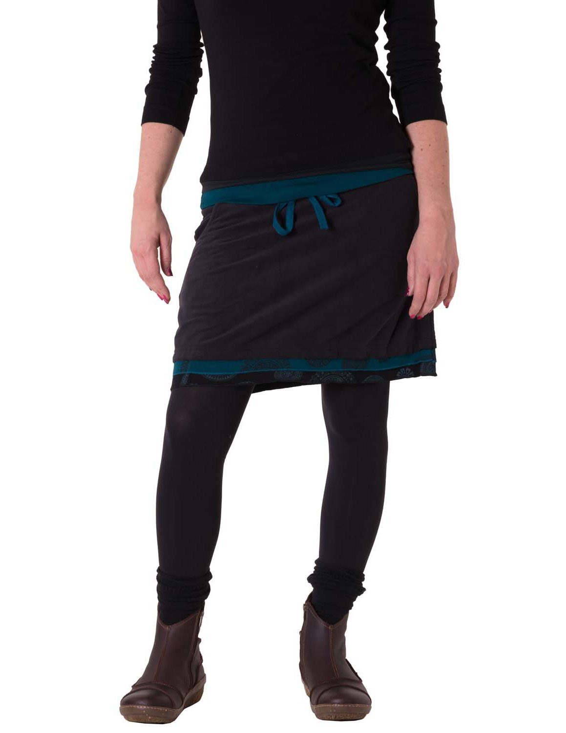 Vishes Minirock Warmer Lagenlook Fleece Rock günstig online kaufen