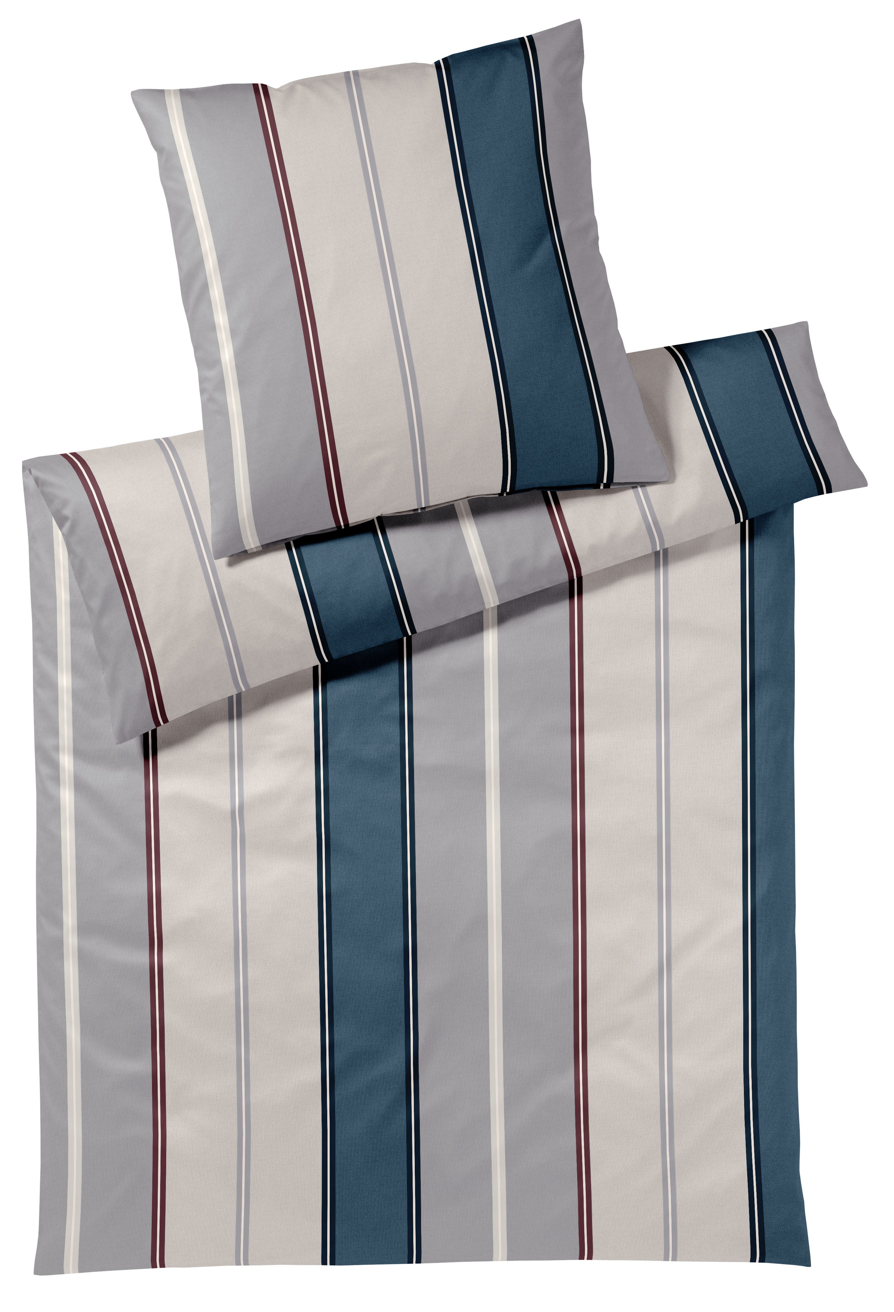 Elegante Bettwäsche Queens, Interlock-Jersey, 2 teilig, angenehmes Hautgefühl