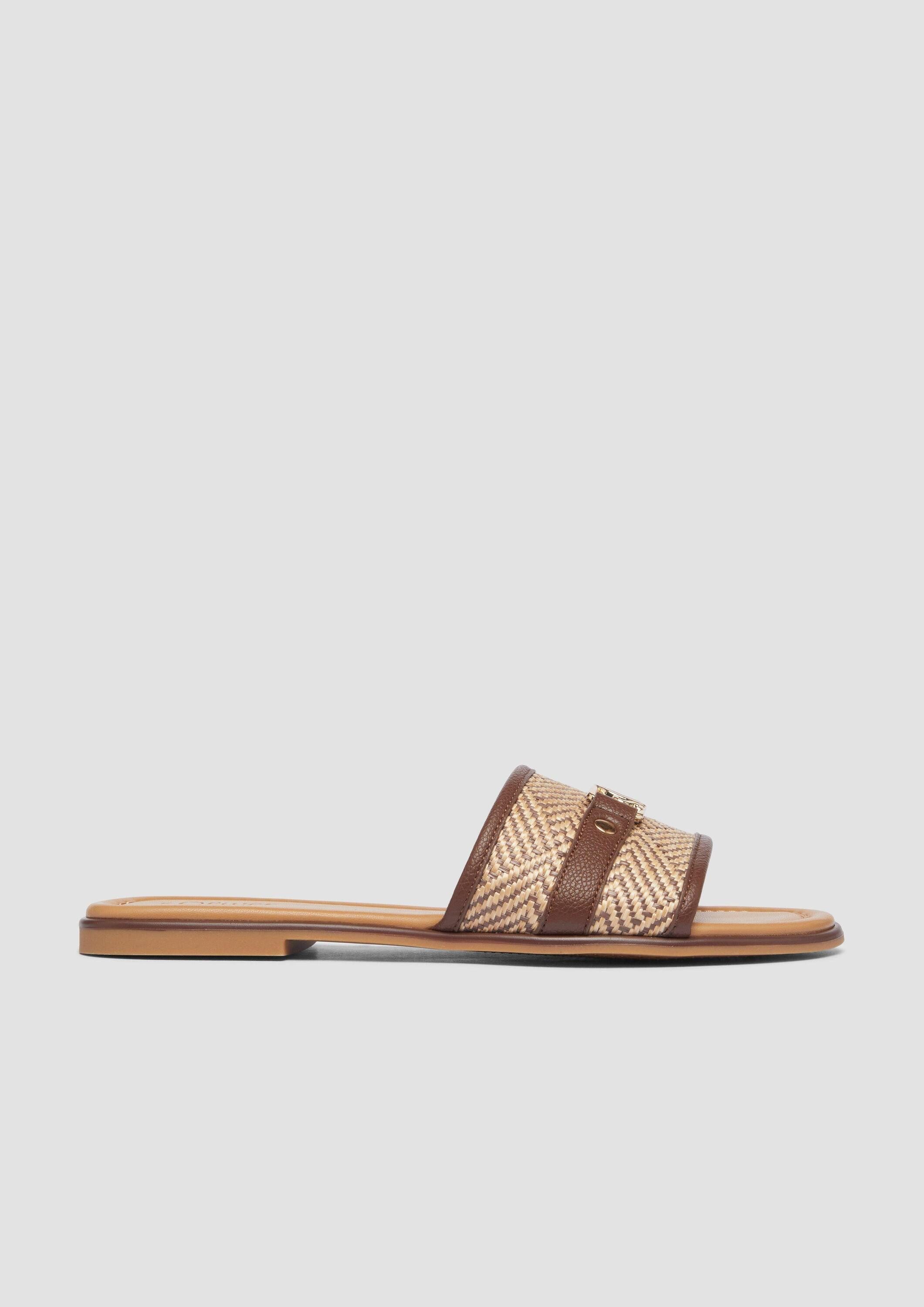 s.Oliver Sandalen Sandale Slides mit Flecht-Design