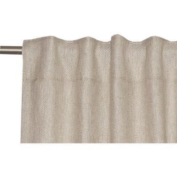 Vorhang RUSTICAL Blickdicher Ösenvorhang, Esprit, Öse (1 St), Polyester, 130 x 250 cm in Braun