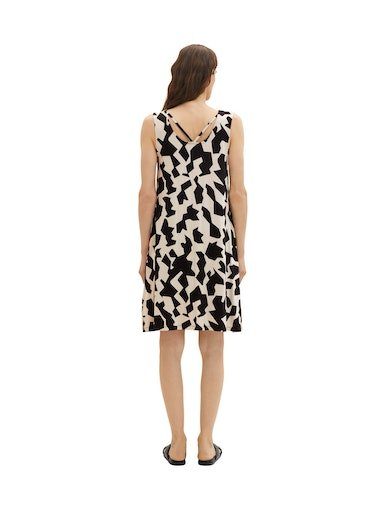 TOM TAILOR Jerseykleid mit V-Streifen am Rücken, Das Kleid wird Ihre  Zurückhaltung betonen und Leichtigkeit verleihen | Sommerkleider