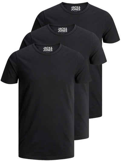 Jack & Jones T-Shirt Basic O-Neck (3-tlg., 3er Pack) etwas länger geschnitten, nicht zu kurz