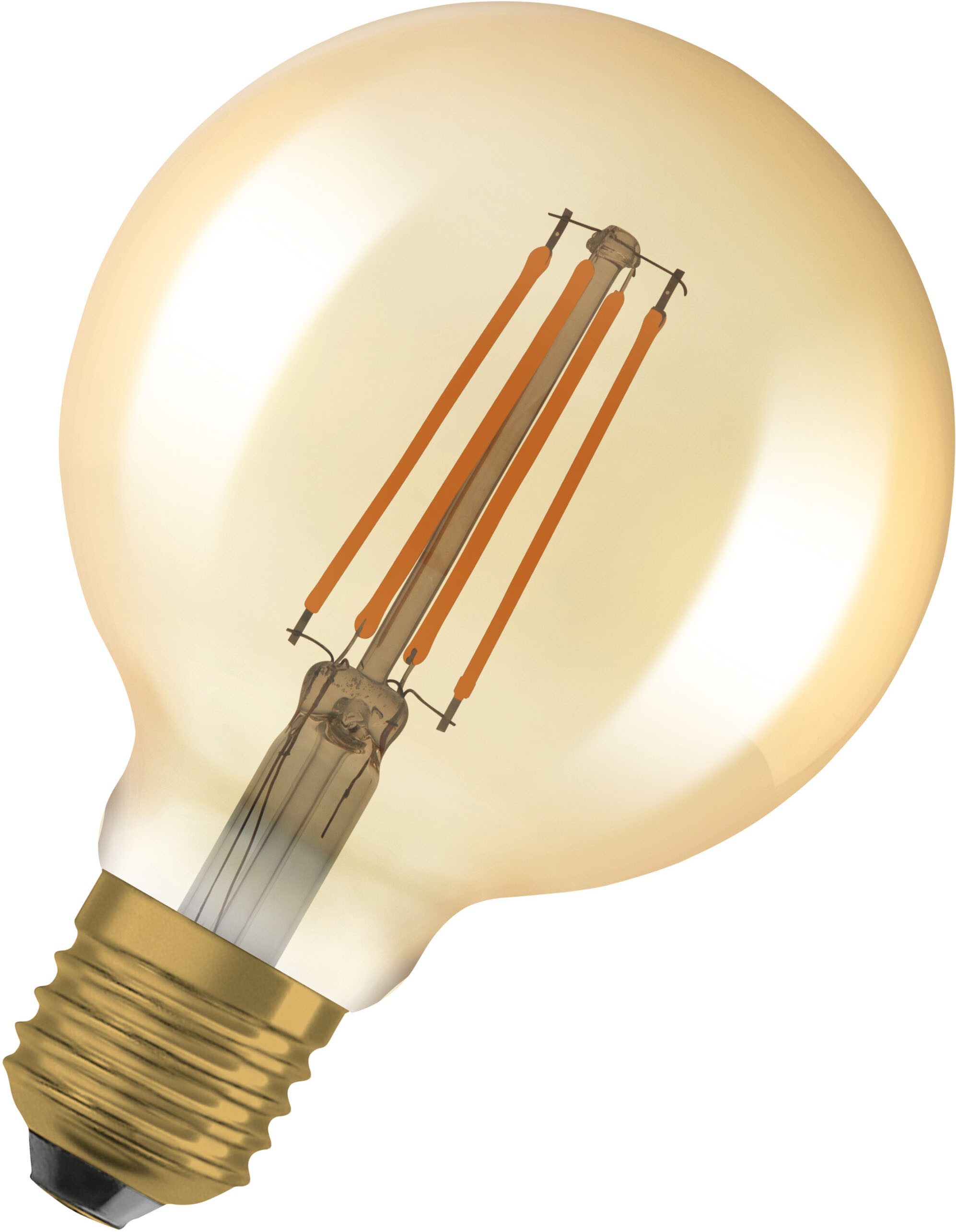 Osram LED-Filament 1906Vintage Edition goldenes Glas, E27, 2 St., Warmweiß