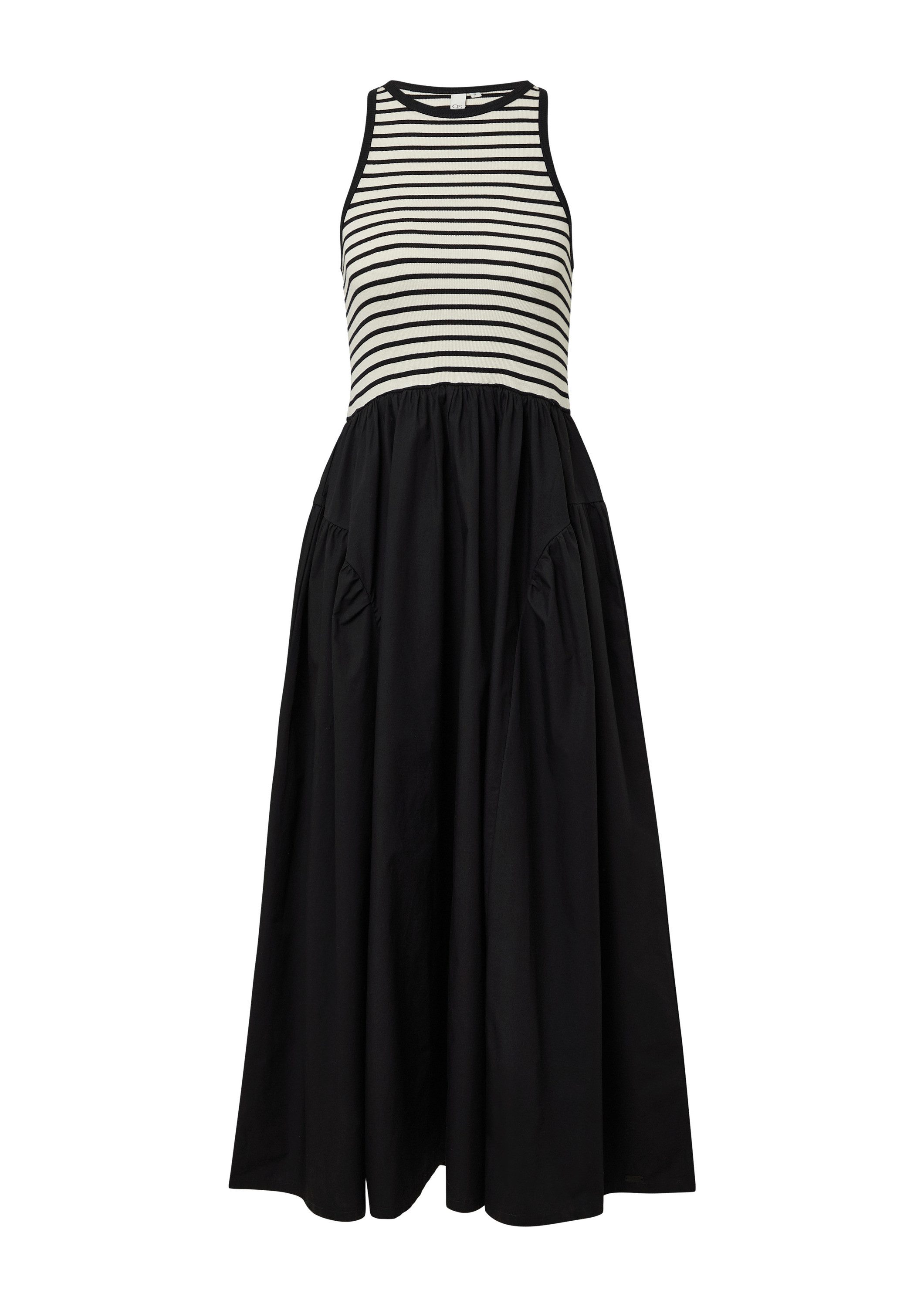QS Maxikleid Kleid Tanktop-Kleid im Materialmix günstig online kaufen