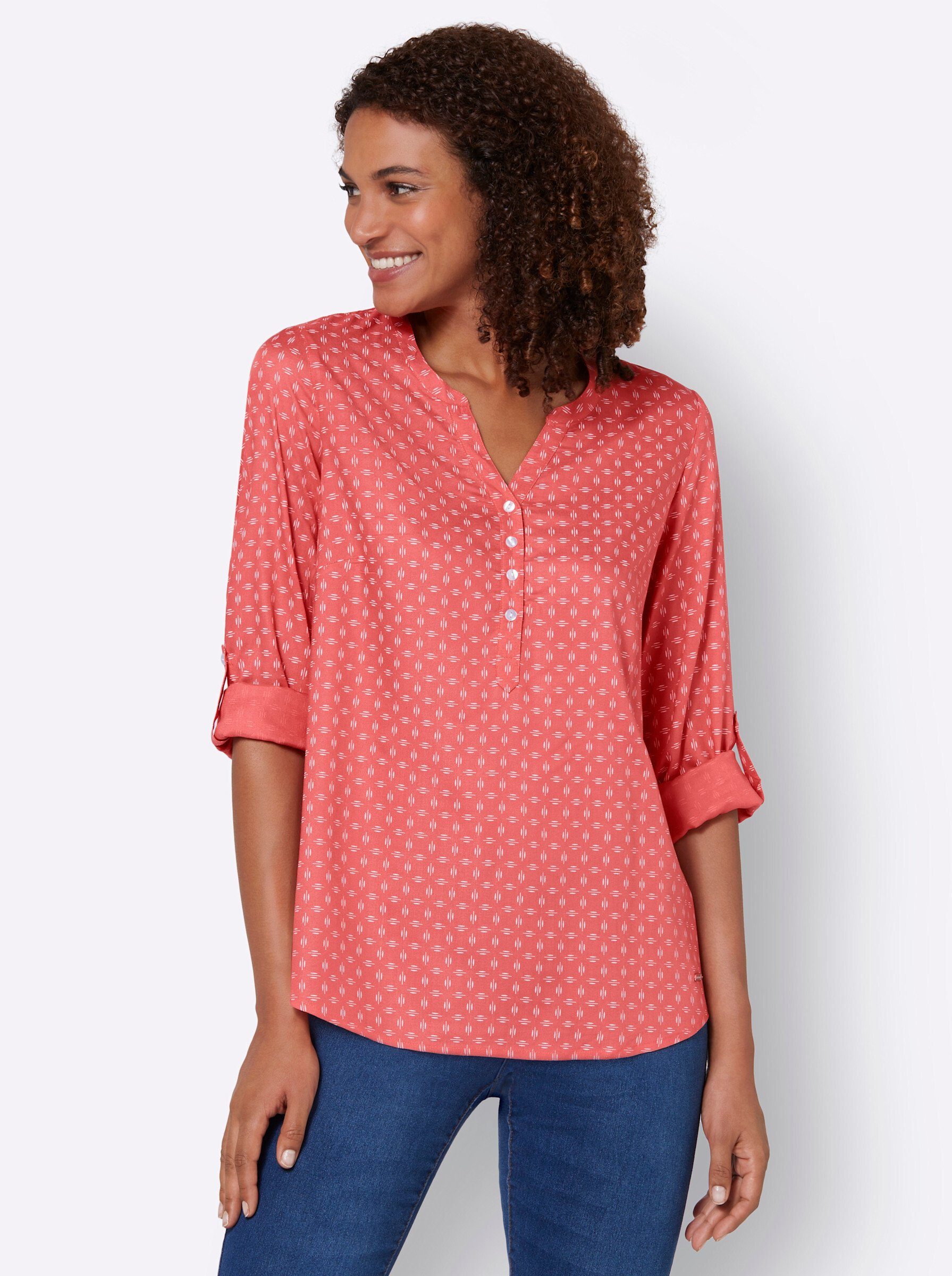 Gepunktete rote Blusen für Damen online kaufen | OTTO