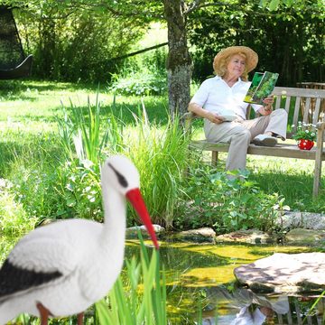 relaxdays Gartenfigur Gartenfigur Storch