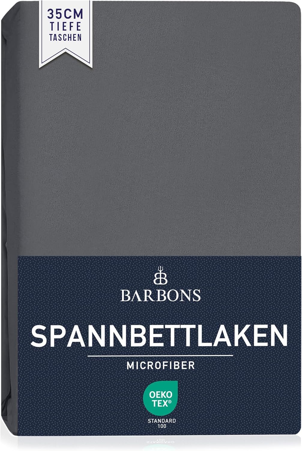 BARBONS Spannbettlaken Mikrofaser Bettlaken, 35 cm Tiefe Spannbetttuch, Gebürstete Polyester, (1 Stück), Topper
