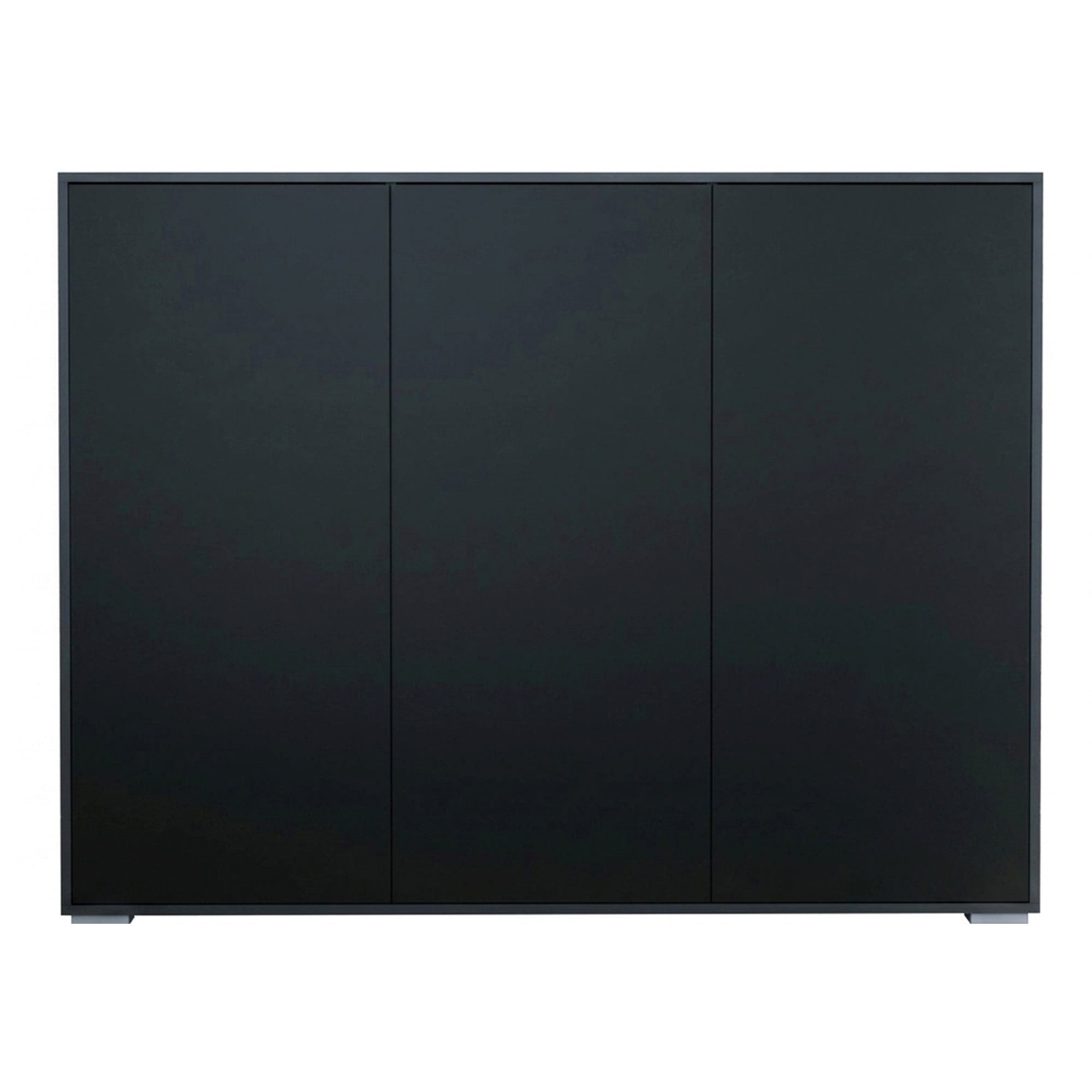 InnoFurn Highboard Elena M2 Anthrazit (Schrank), Aktenschrank mit Push-to-Open, Made in Germany