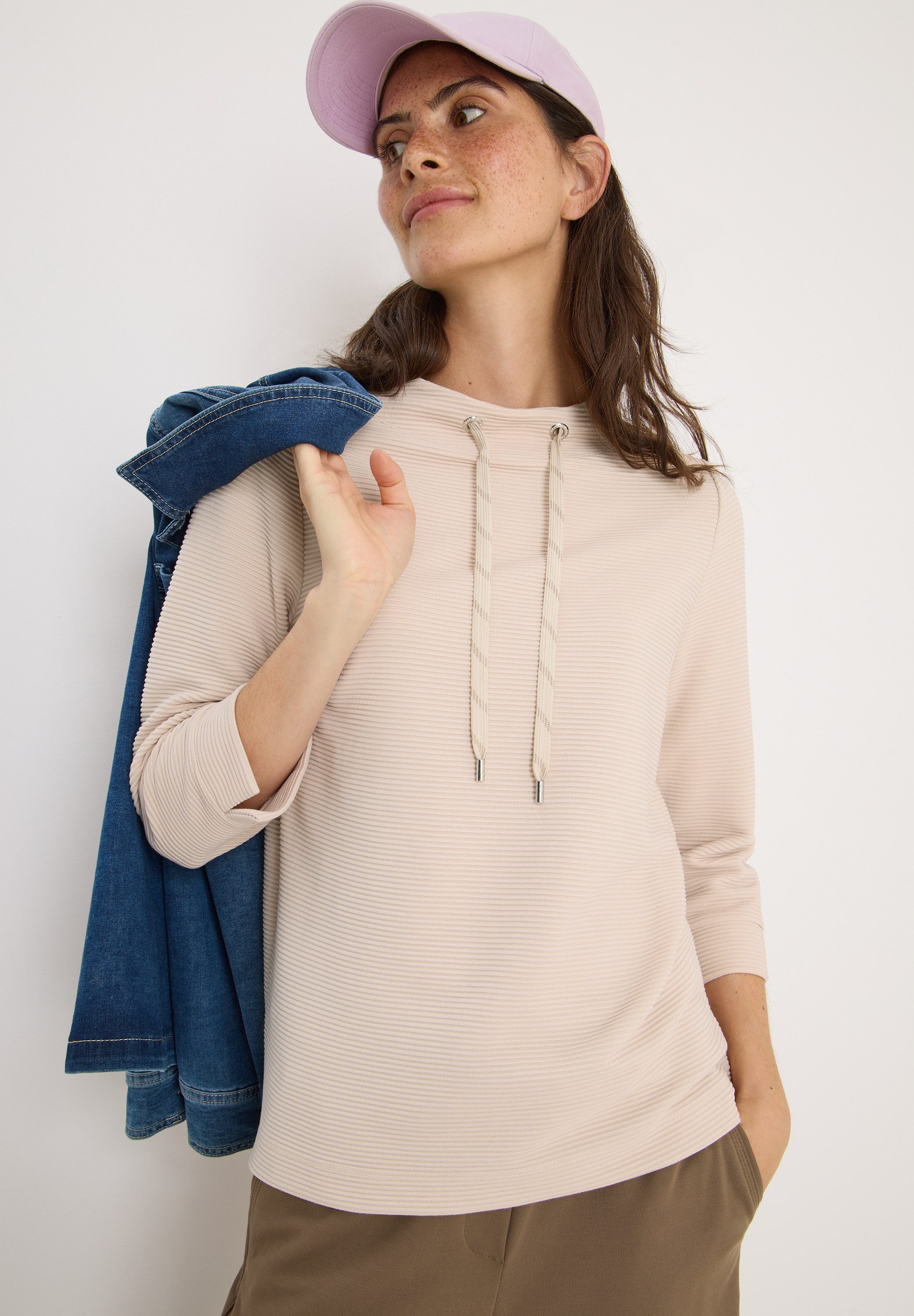 CECIL Sweatshirt mit 3/4-Ärmeln günstig online kaufen