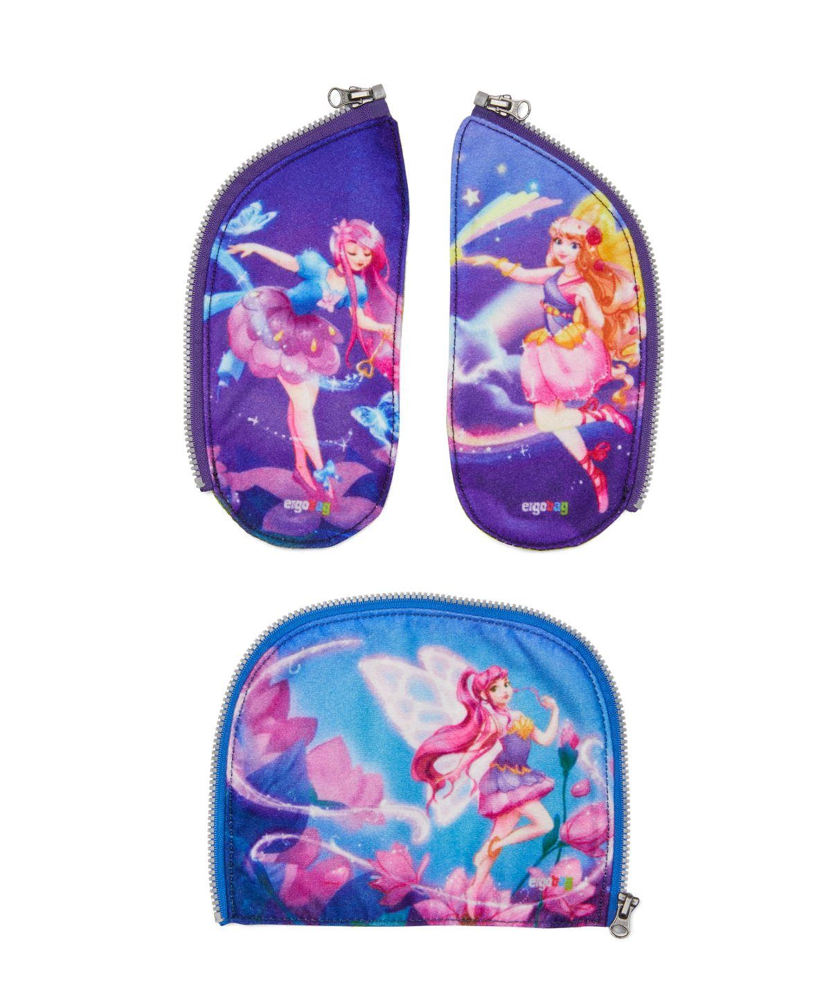 ergobag Schulranzen Zippies (Set, 3-tlg., 3-tlg), Nylex-Material zum Befestigen der Kletties