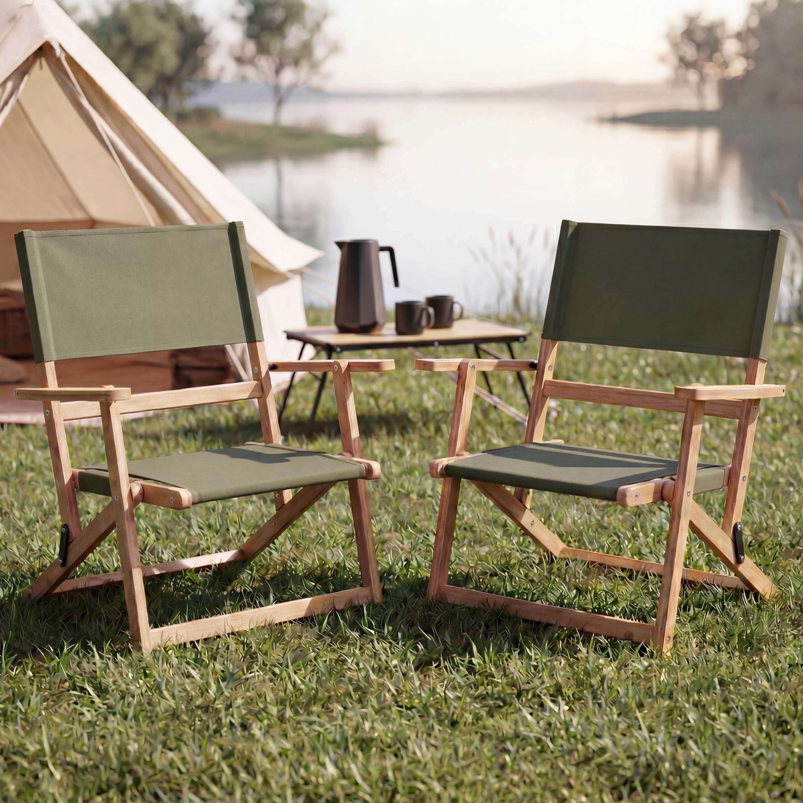 MCW Campingstuhl MCW-Q42 (Set), Leicht zu transportieren und platzsparend zu verstauen