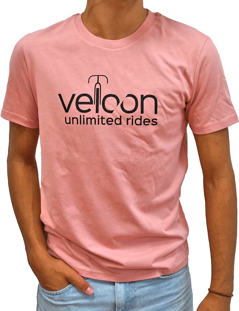 Veloon T-Shirt Unlimited Rides Pink