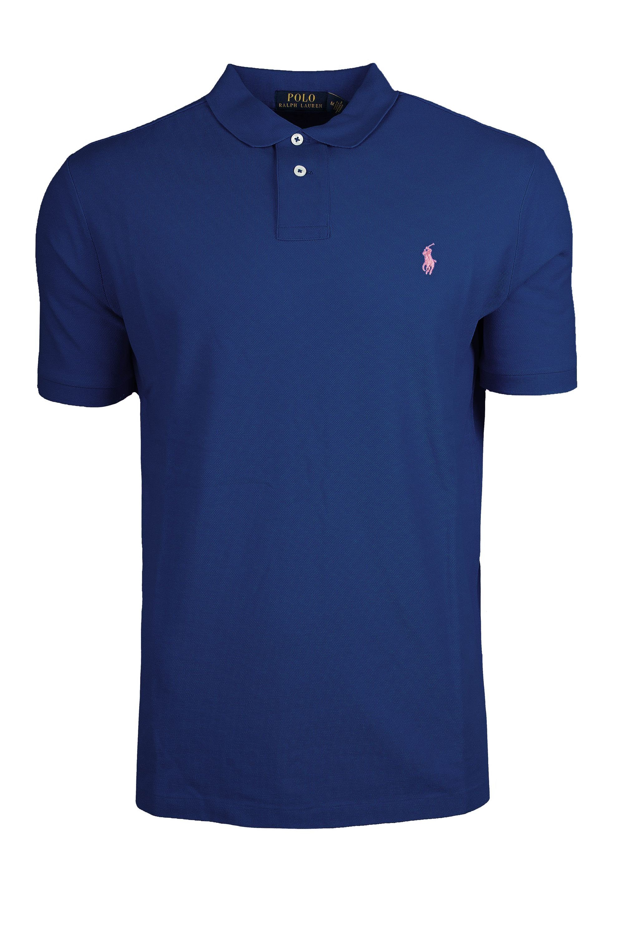 kaufe das Original Ralph Lauren Poloshirt Ralph Lauren Lila Marine Poloshirt Herren Herren Poloshirt – Classic - Fit