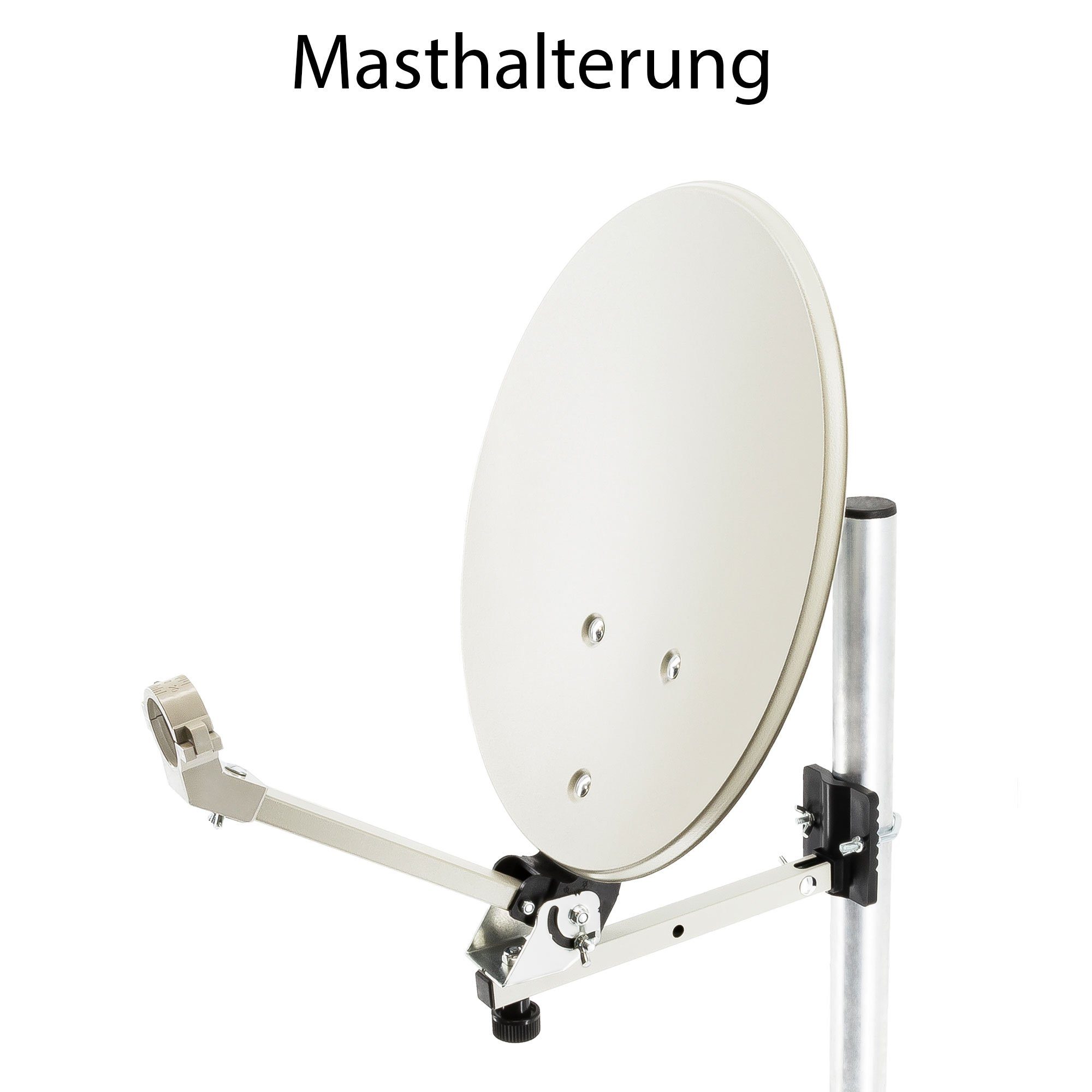 PremiumX Camping SAT Anlage Antenne Standfuß Masthalter Tischhalter im Koffer SAT-Antenne – Bild 4 von 5
