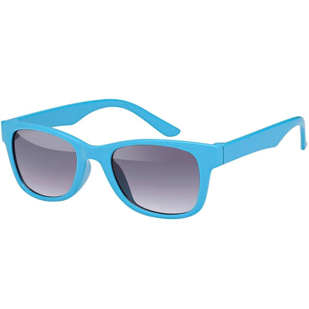 BEZLIT Eyewear Wayfarer Kinder Sonnenbrille (1-St) mit schwarzen Linsen Blau