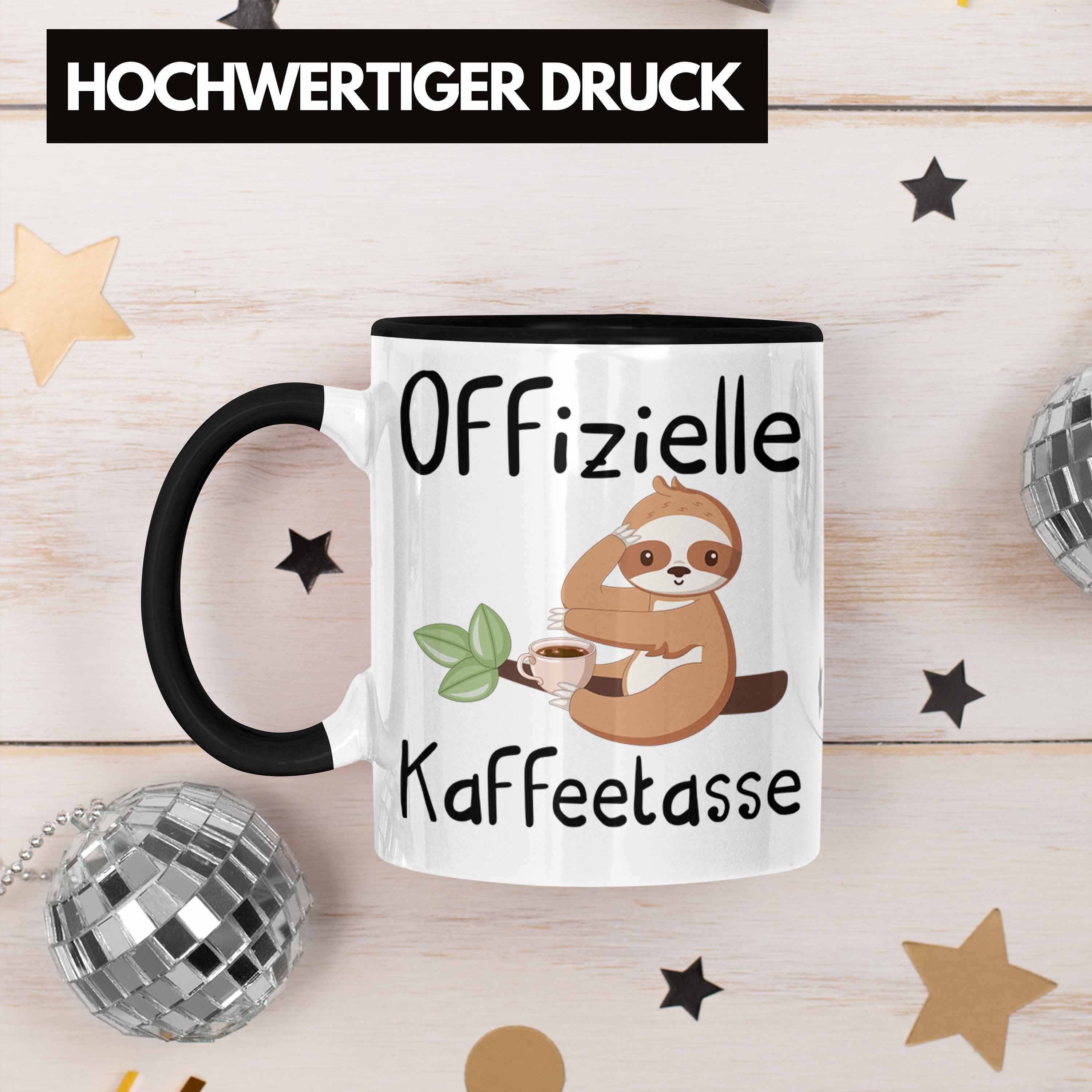 Geschenkidee Kaffee-Tass Schwarz Kaffeetrinker Trendation Geschenk Tasse Offizielle Kaffeetasse