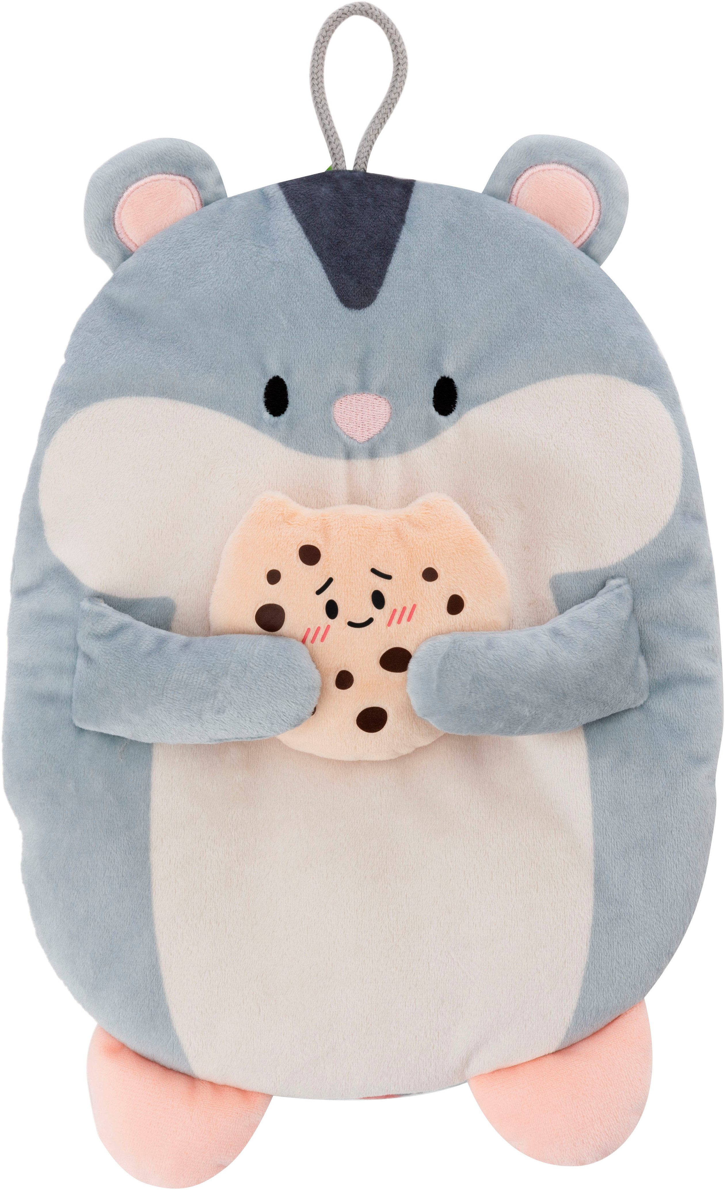 Nici Wärmflasche mymochi Hamster Shai mit Cookie, 300 ml, 30 cm, 2in1 - Kuscheltier & Wärmflasche in einem