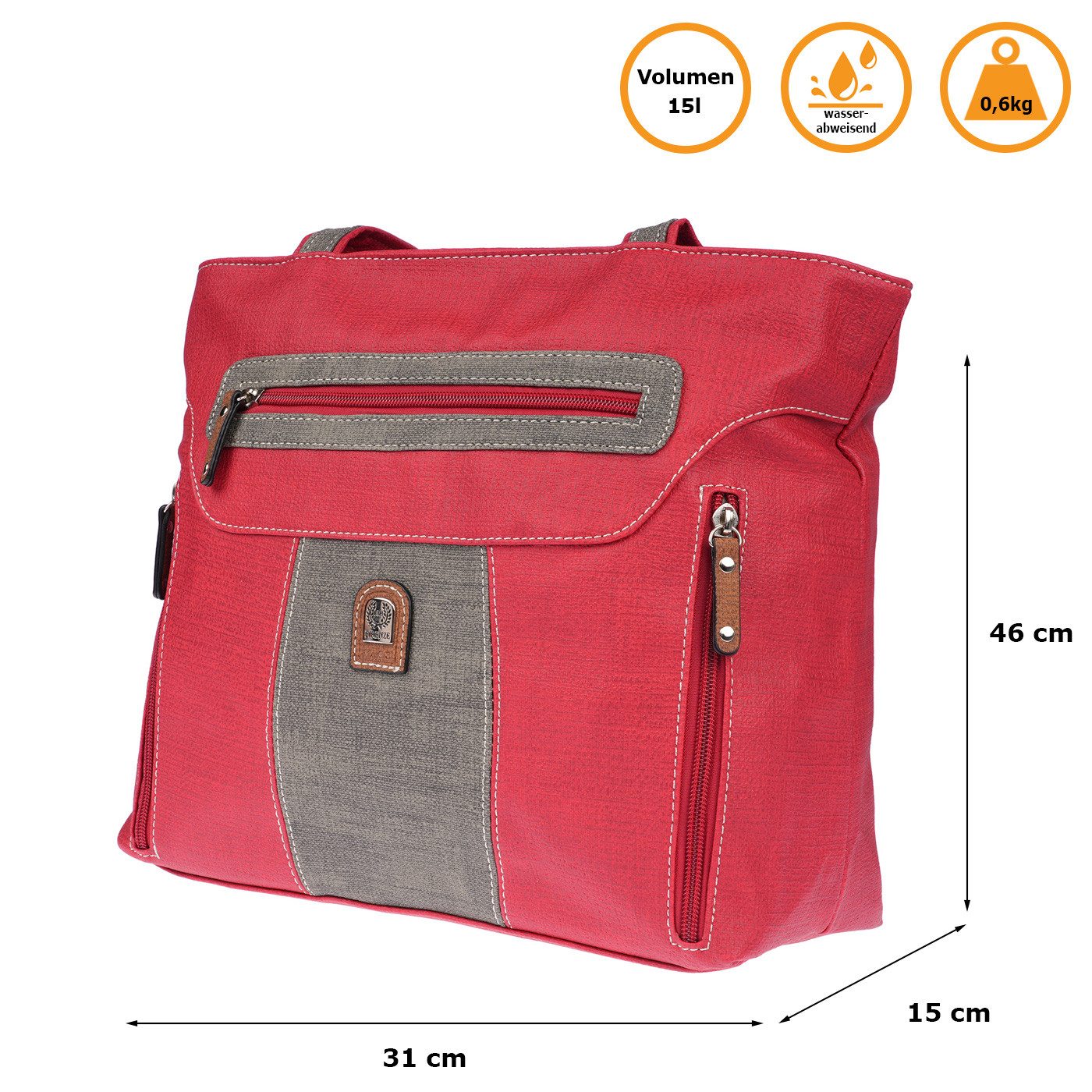 Henkeltasche Große Damen Tasche Schultertasche Umhängetasche
