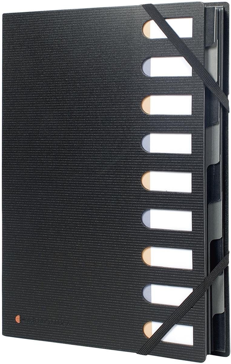 EXACOMPTA Fächermappe EXACOMPTA Ordnungsmappe EXACTIVE, PP, 9 F„cher, schwarz