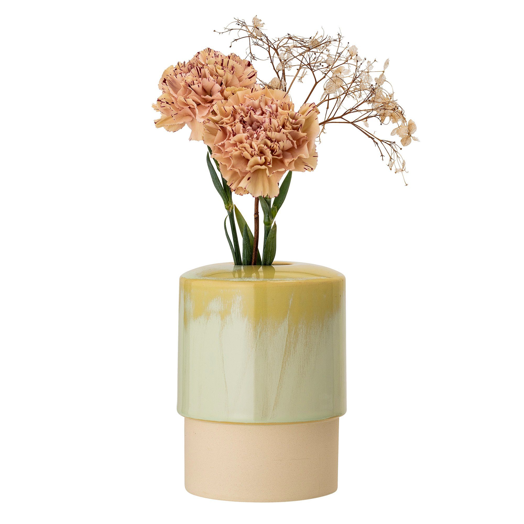 aus Effekt x cm 15 Linda mit Bloomingville Bloomingville Handmade 11 Kugelvase Glasur Vase Steingut