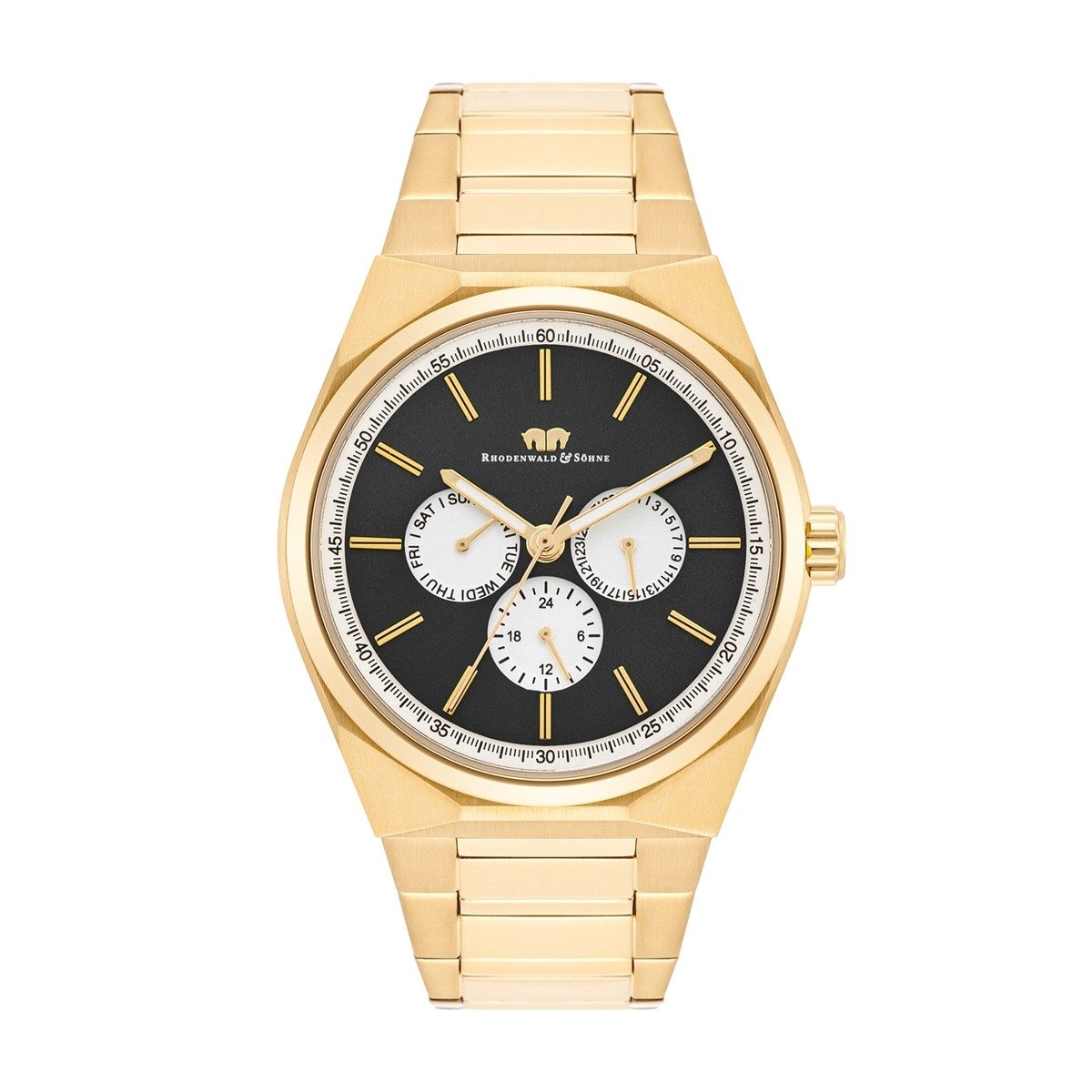 Rhodenwald & Söhne Multifunktionsuhr Cooledge gelbgold, günstig online kaufen