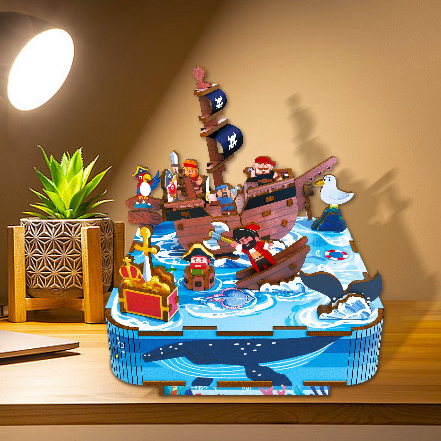 Esun Spieluhr 3D Puzzle Holz Musikbox günstig online kaufen
