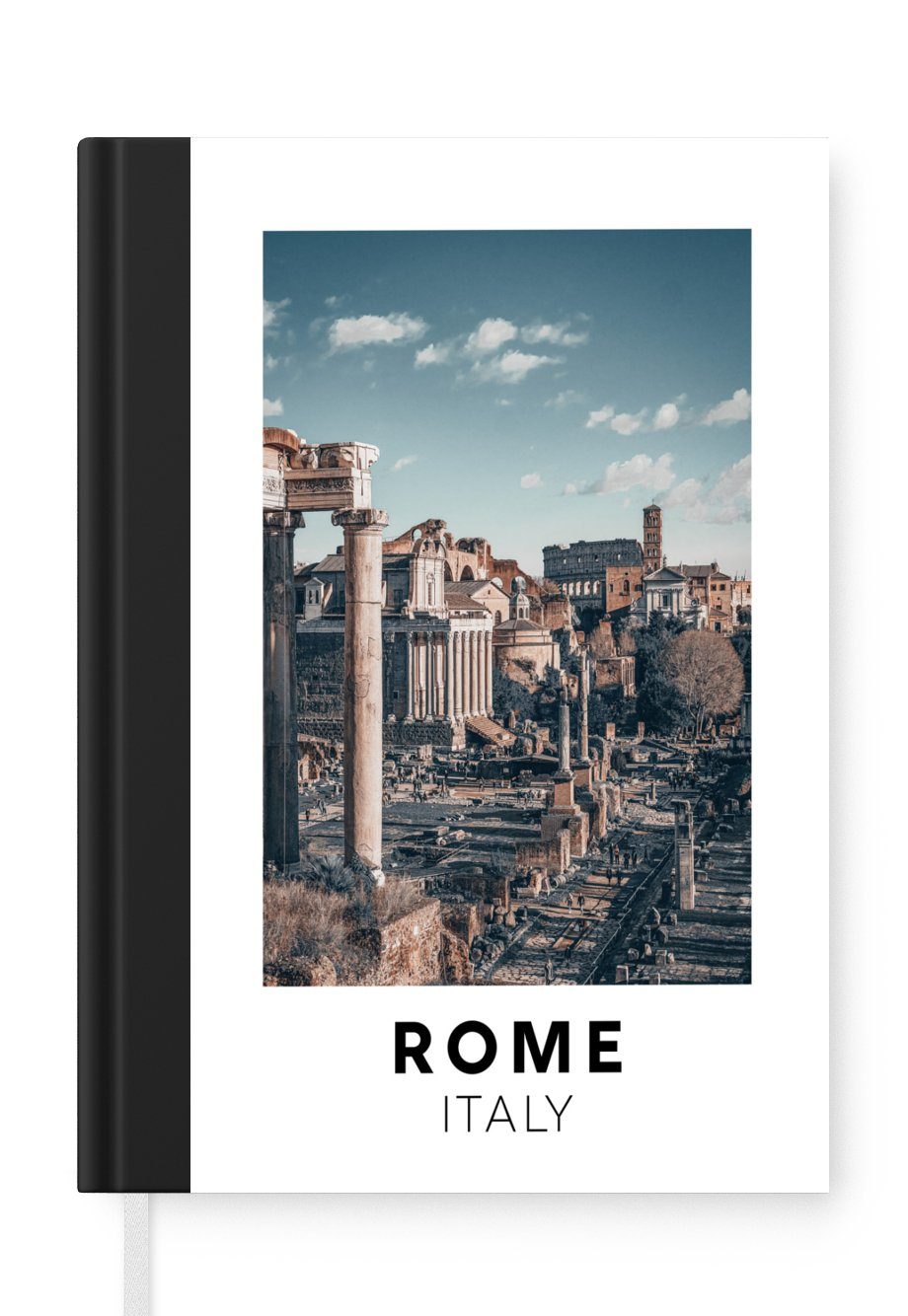 MuchoWow Notizbuch Italien - Rom - Architektur, Journal, Merkzettel, Tagebuch, Notizheft, A5, 98 Seiten, Haushaltsbuch