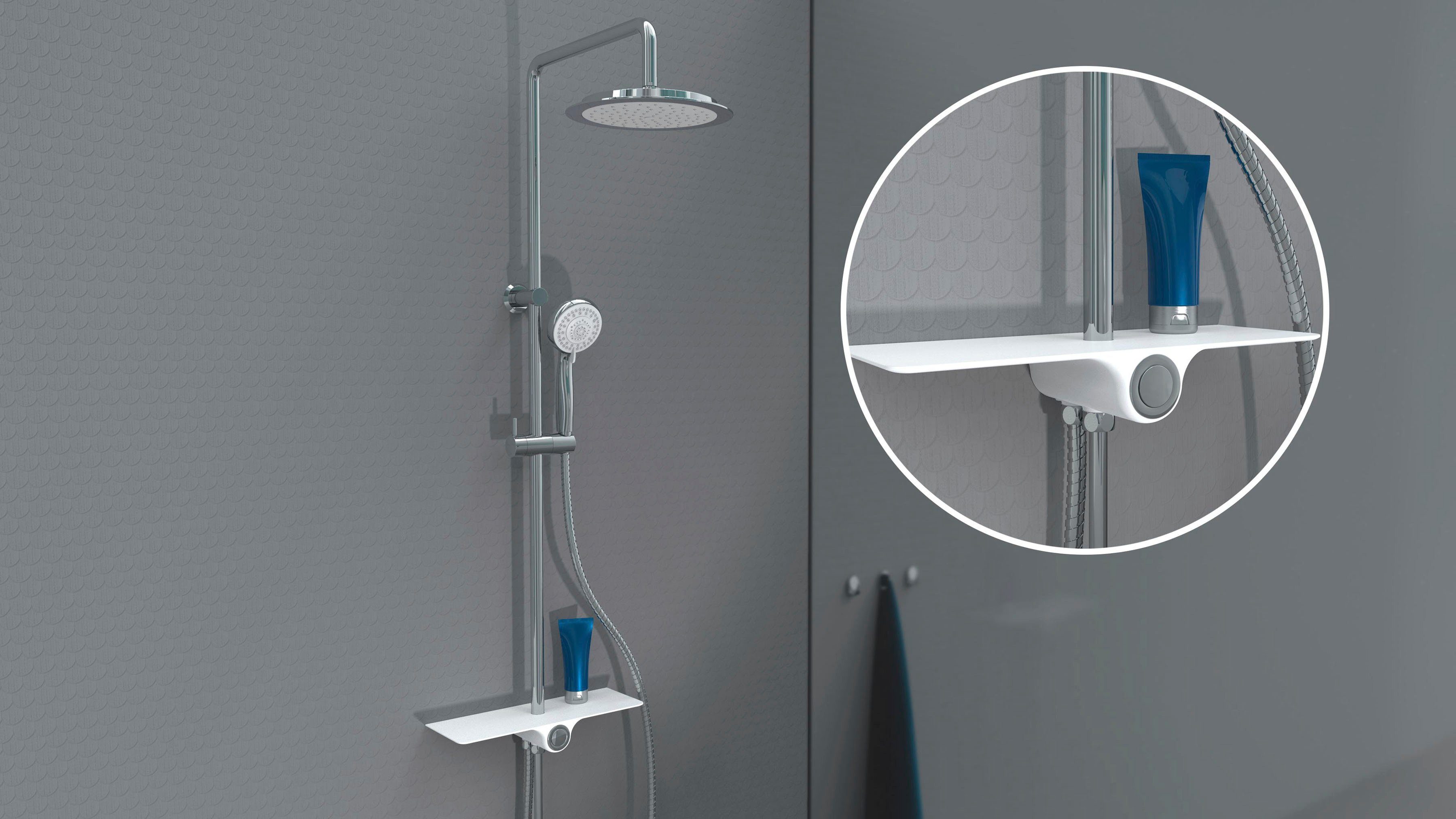 Schütte Brausegarnitur "Aquastar", Regendusche ohne Armatur, Duschsystem mi günstig online kaufen