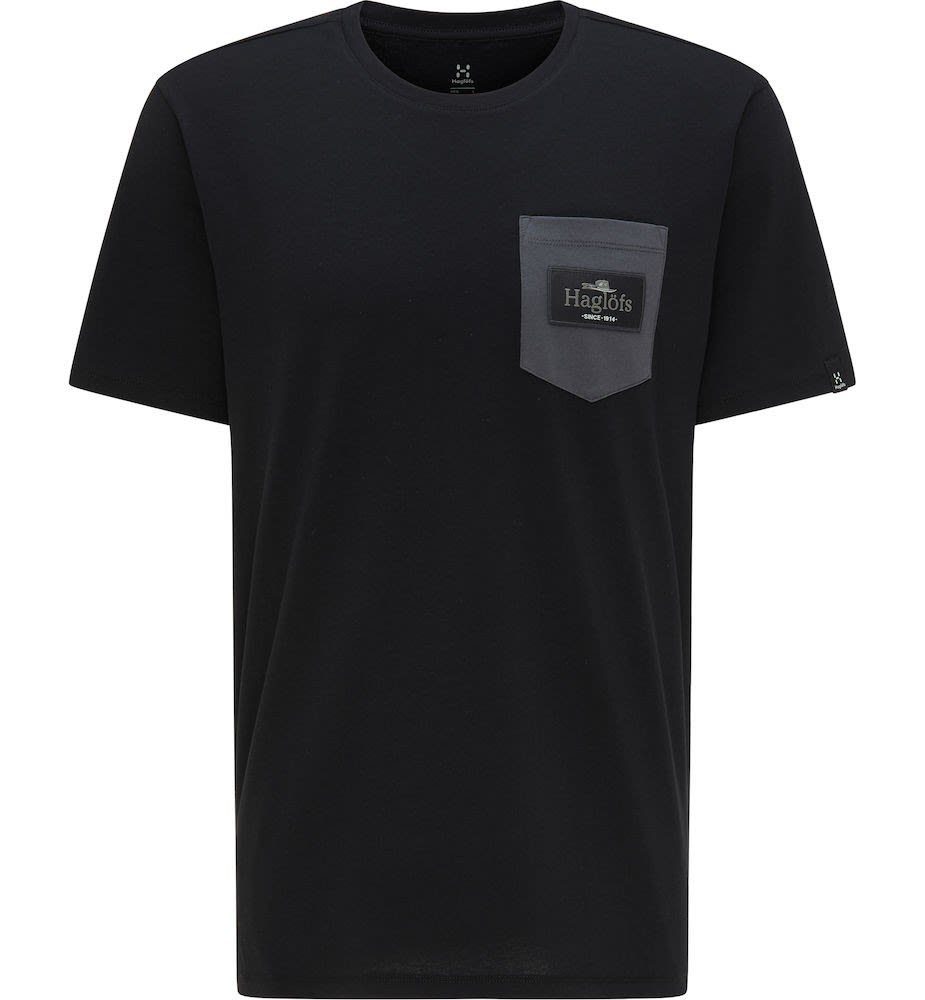 Kurzarm-Shirt - Mirth Black Tee Magnetite Haglöfs Haglöfs M T-Shirt True Herren