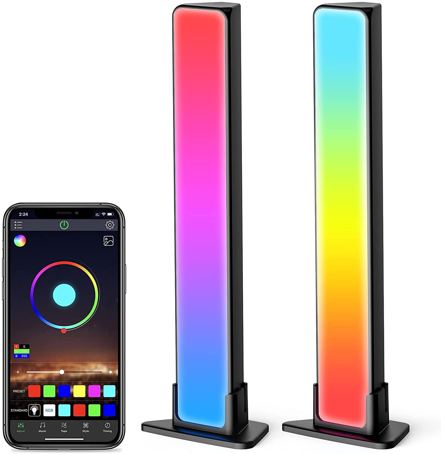 Haiaveng LED Stripe Smart LED Light Bar TV Backlight Gaming Lamp Works, RGB Smart  LED Lamp für Gaming, Filme, PC, TV, Raumdekoration | LED-Stripes