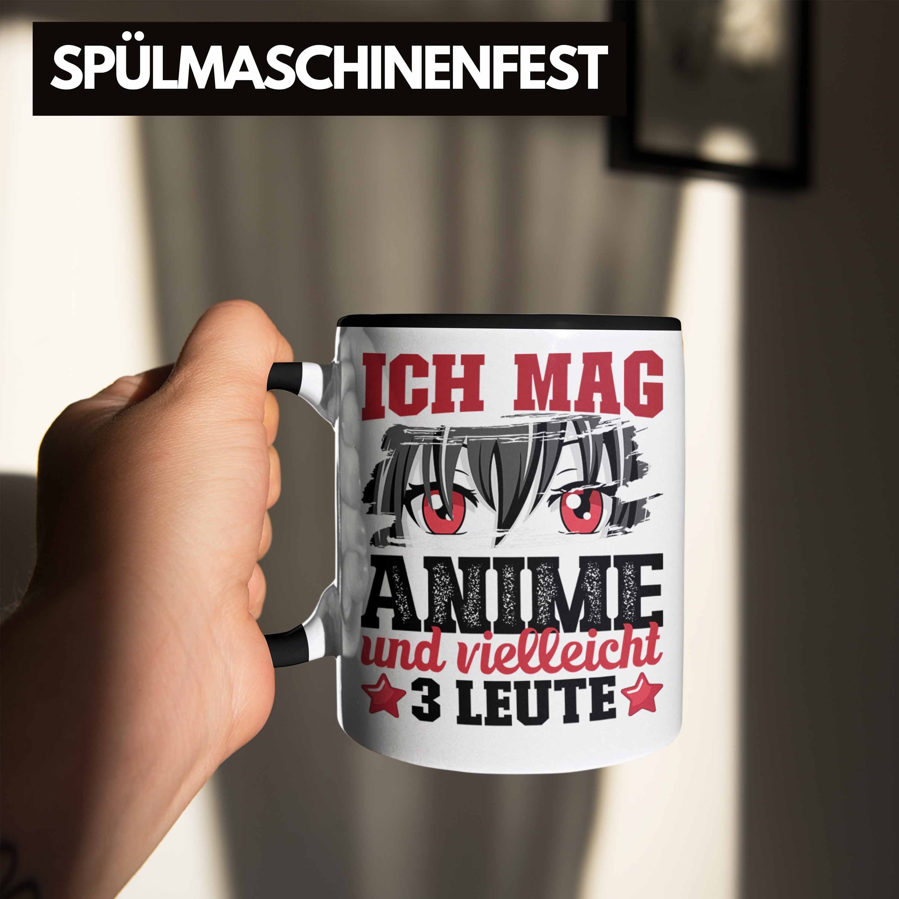 Anime Geschenkidee Anime-Liebhaber Tasse Anime Vi Geschenk Ich Schwarz Tasse Trendation Und Mag